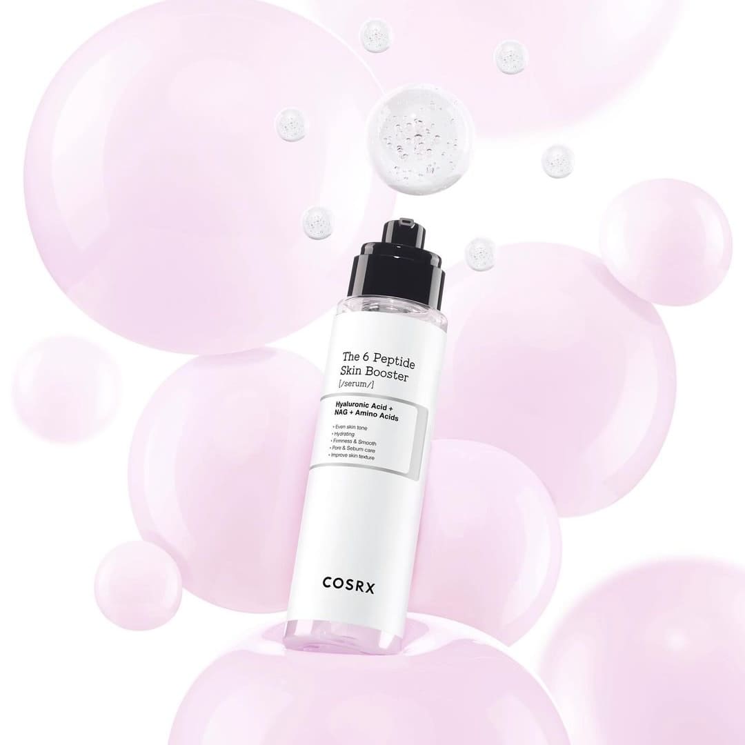 COSRX The 6 Peptide Skin Booster Serum 150ml - Anti-Aging Face Serum with Hyaluronic Acid & Peptides for Wrinkles & Fine Lines - Perfect for Night Skincare Routine & Daily Hydration