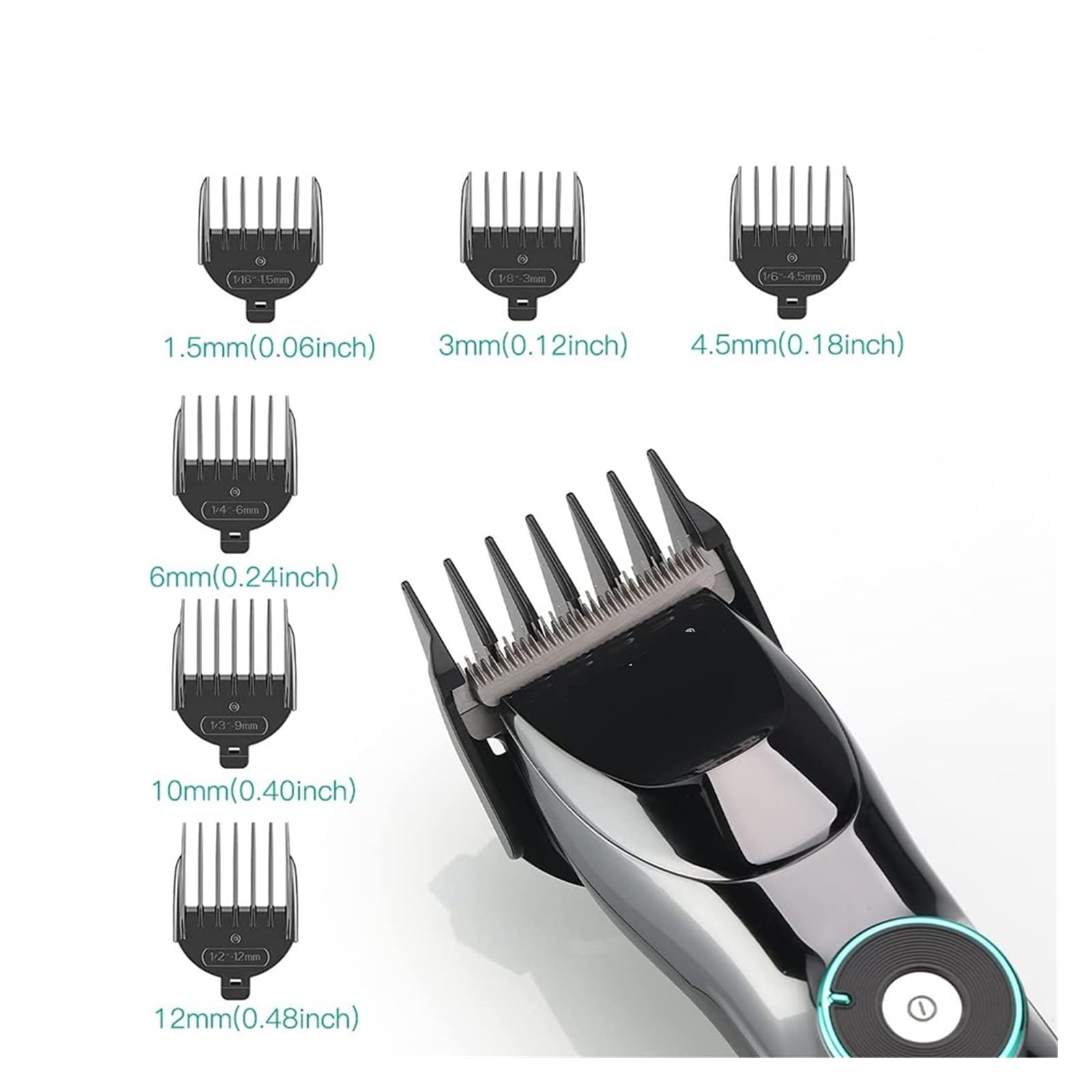 Professional Hair Clipper & Beard Trimmer Kit - V-256 Wireless LCD Charging Haircut Machine for Men with Comb Care (Gift Box Included) | Perfect for Home Barbering, Salon Use & Travel Grooming