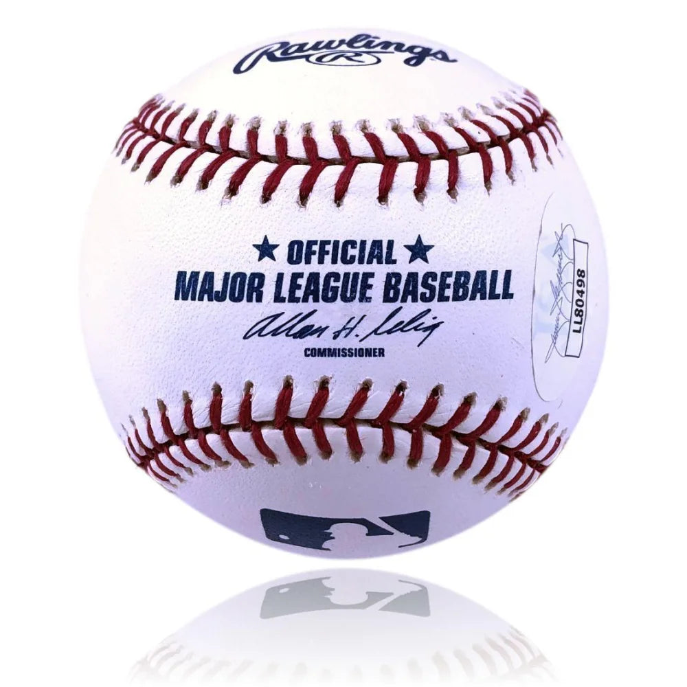 Greg Maddux Autographed 300th Win MLB Baseball with JSA COA - Authentic Collectible for Sports Memorabilia Fans and Display