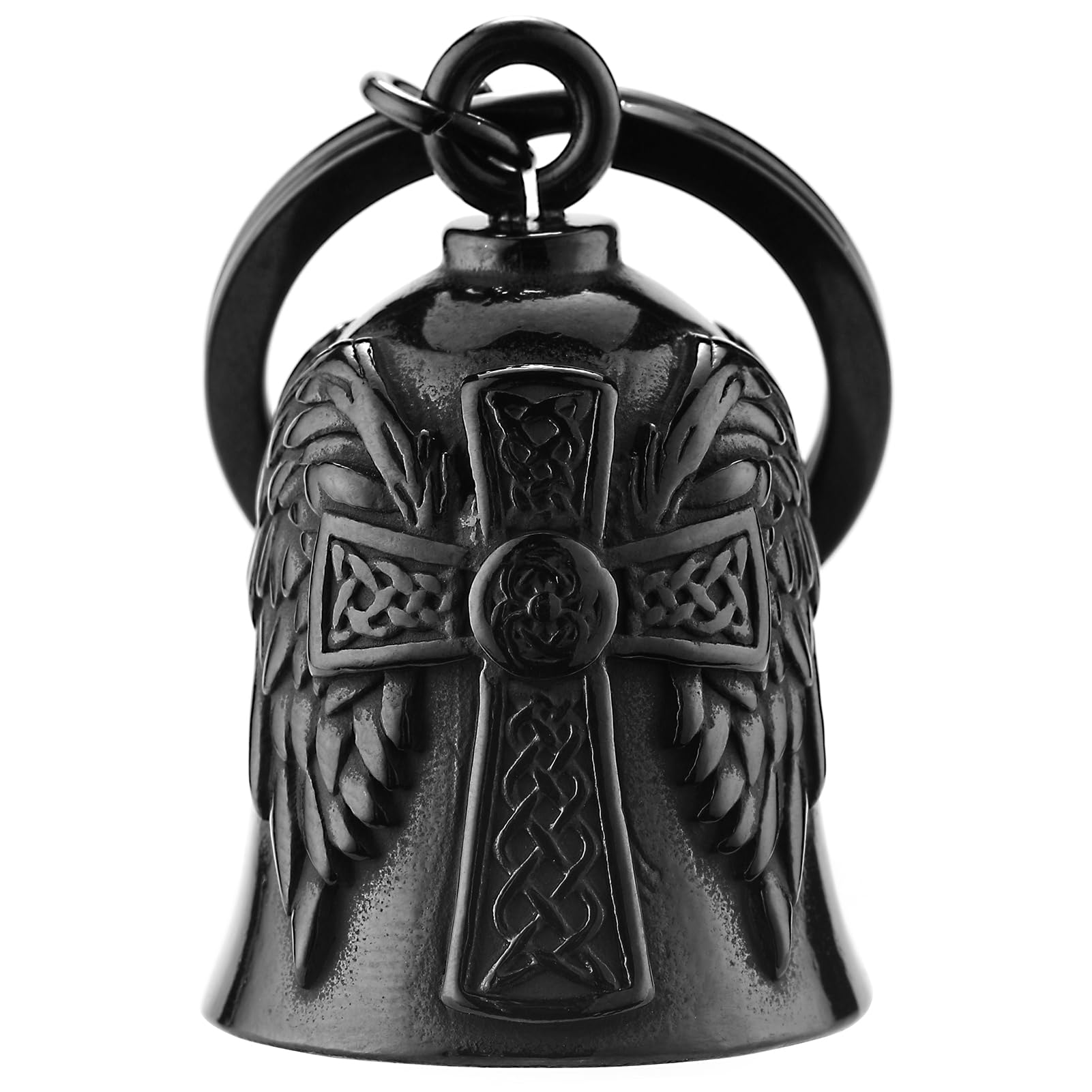 Motorcycle Angel Bell for Bikers - Black Safety Accessory for Riding Protection