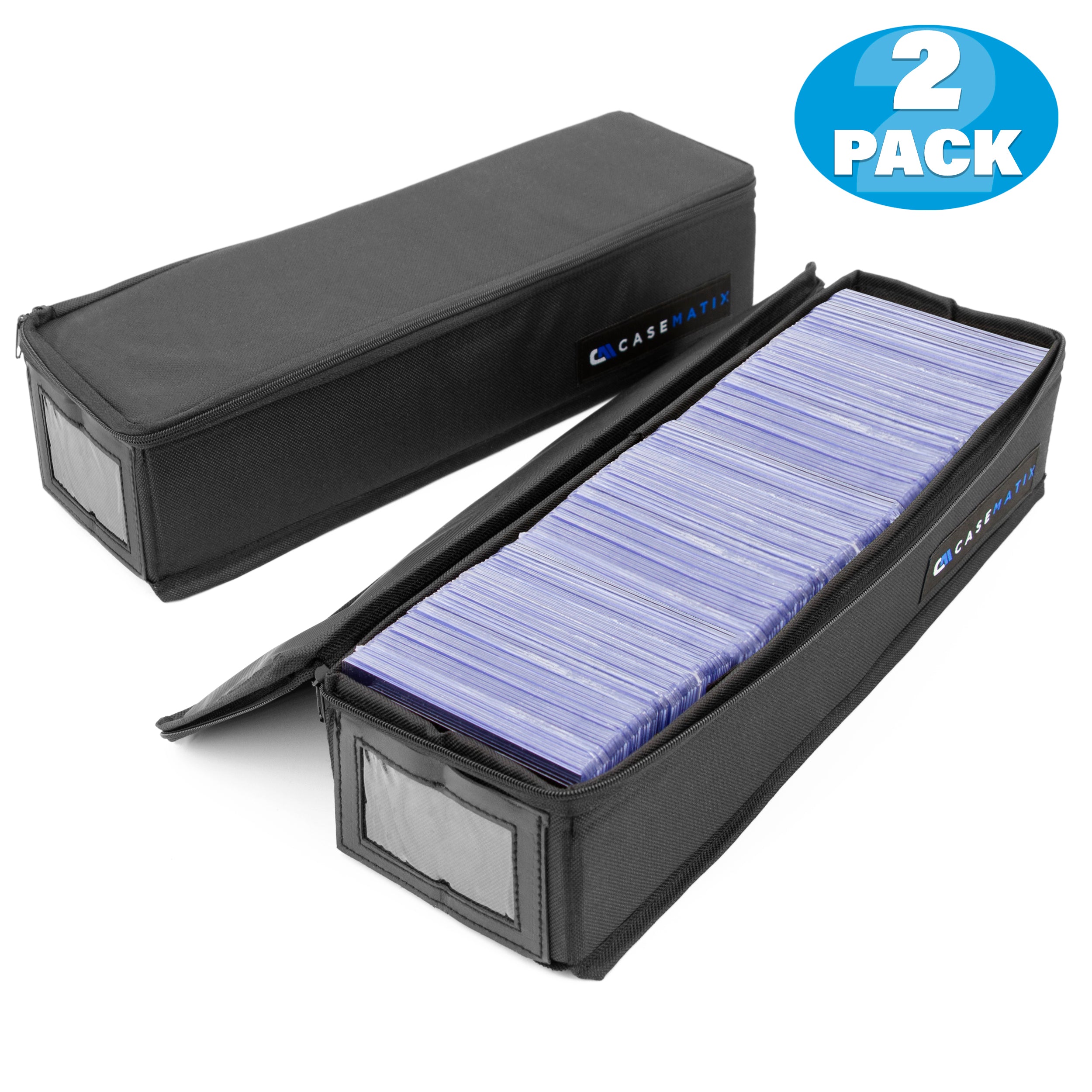 CASEMATIX Top Loader Card Storage Case - Holds 200 Trading Cards (3