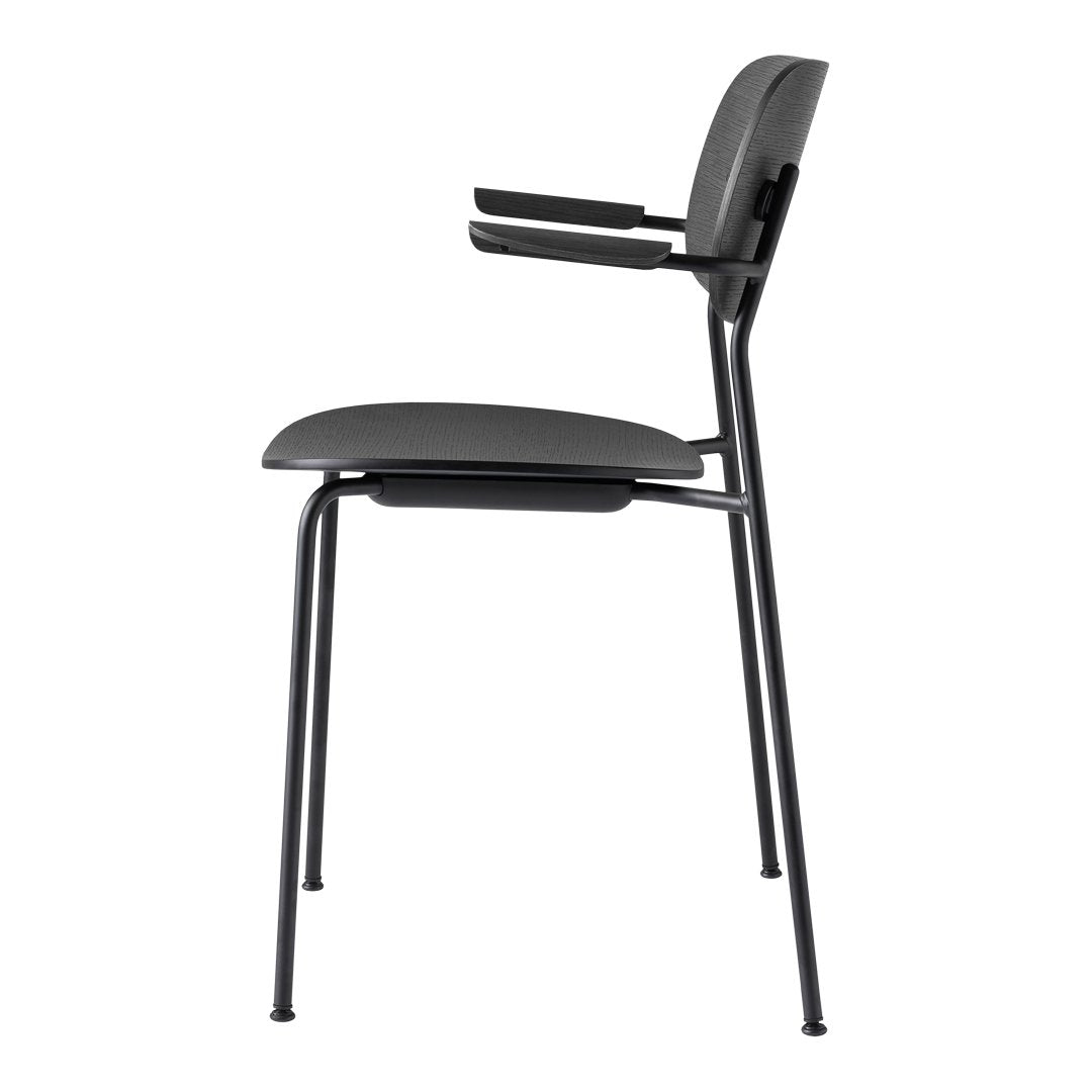 Modern Wooden Dining Chair with Armrests - Comfortable & Stylish for Kitchen, Dining Room, or Breakfast Nook