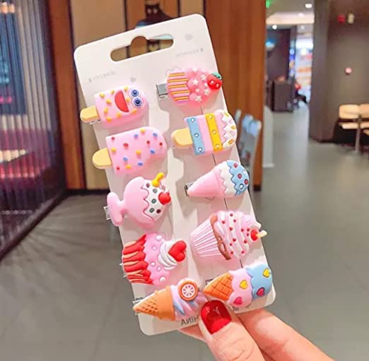 Cute Girlish Hair Clips for Kids - 20pcs Multicolor Hairpins for Girls | School & Party Accessories