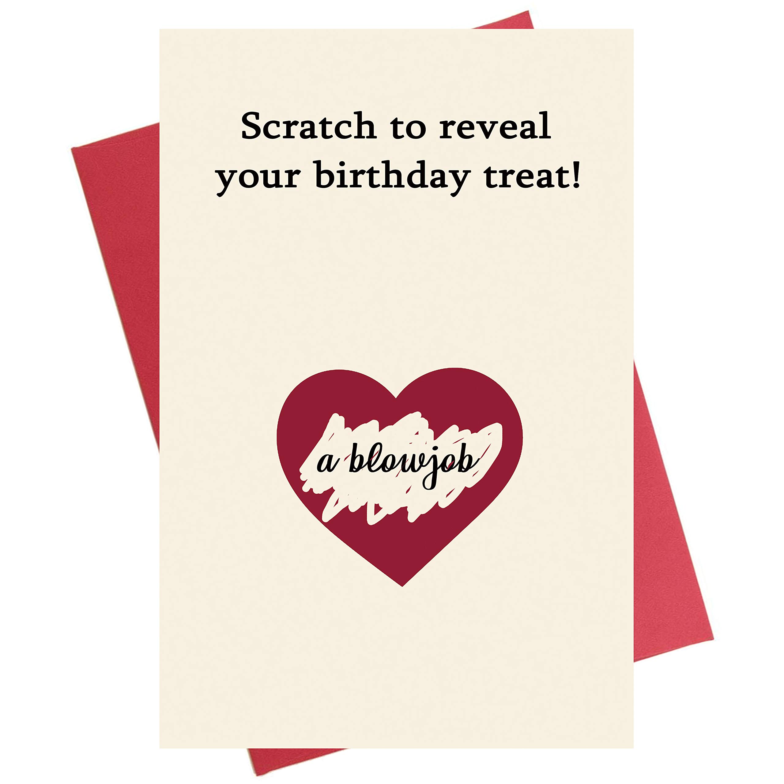 Funny Naughty Birthday Card for Him/Her - Scratch Card for Couples & Lovers