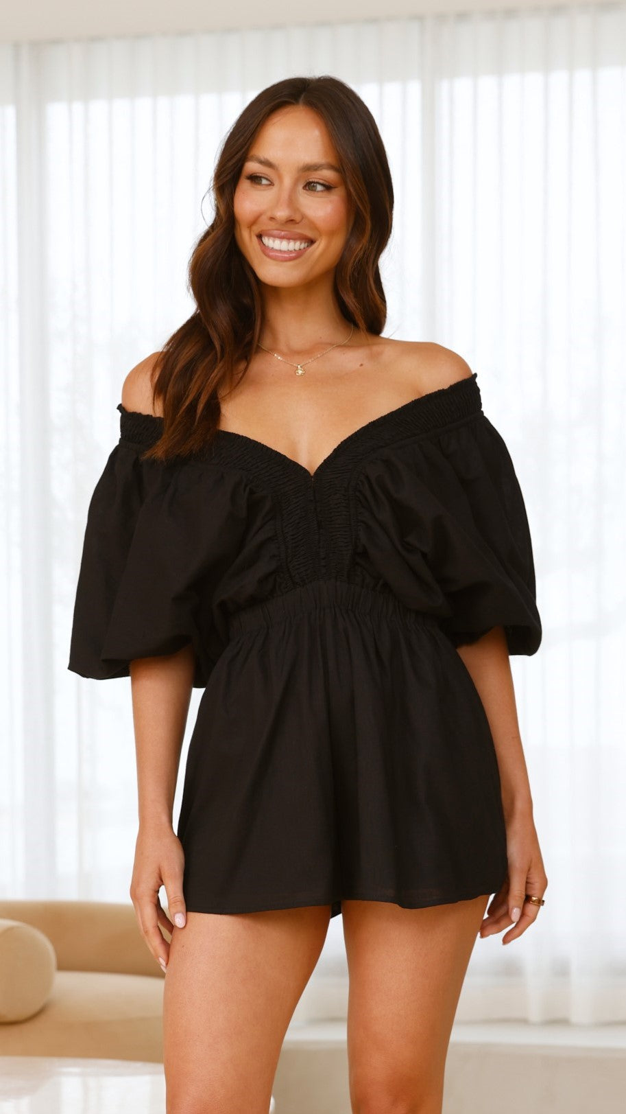 Carson Playsuit for Women - Stylish Black Jumpsuit for Casual Wear & Night Out | Comfortable & Trendy One-Piece Outfit