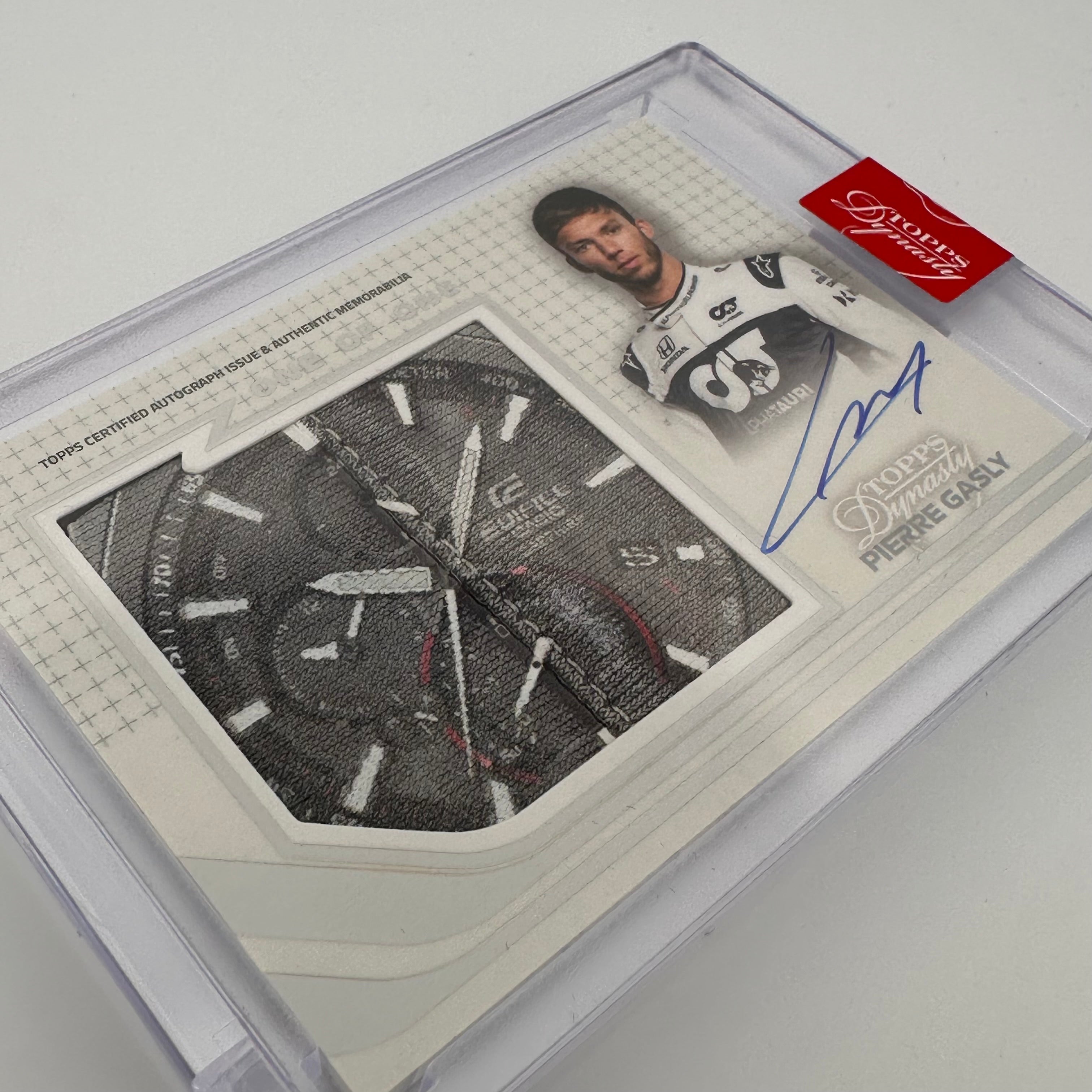 Pierre Gasly Autographed Racing Glove Jumbo Patch - 2021 Topps Dynasty AGJP PG Limited Edition Collectors Item | Perfect for F1 Memorabilia Displays & Motorsport Fan Gifts