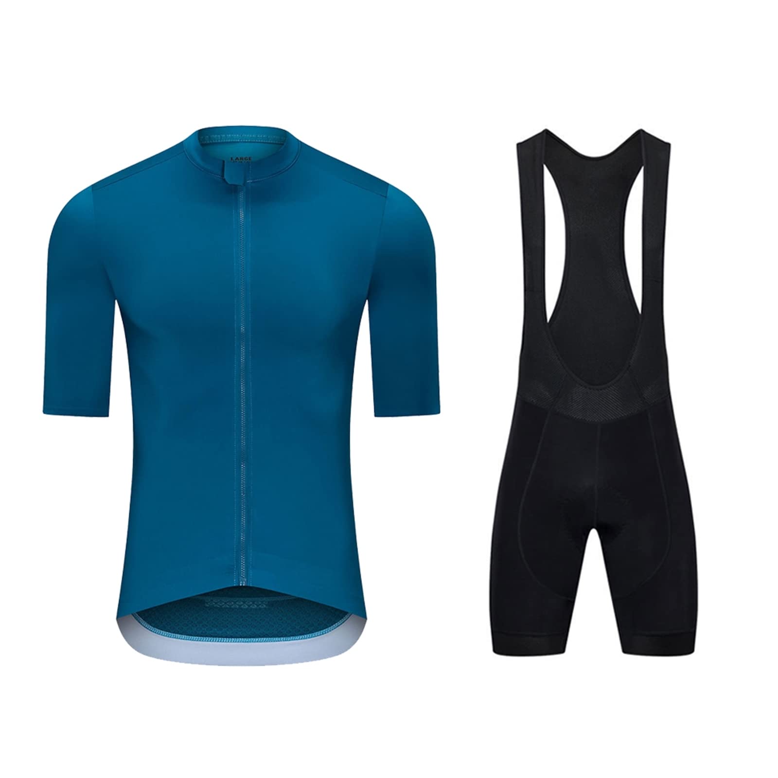 Men's Cycling Jersey Set - Breathable Short Sleeve Bike Shirt & Pro Team Bib Shorts for Road Biking | Perfect for Training, Racing & Outdoor Cycling Adventures