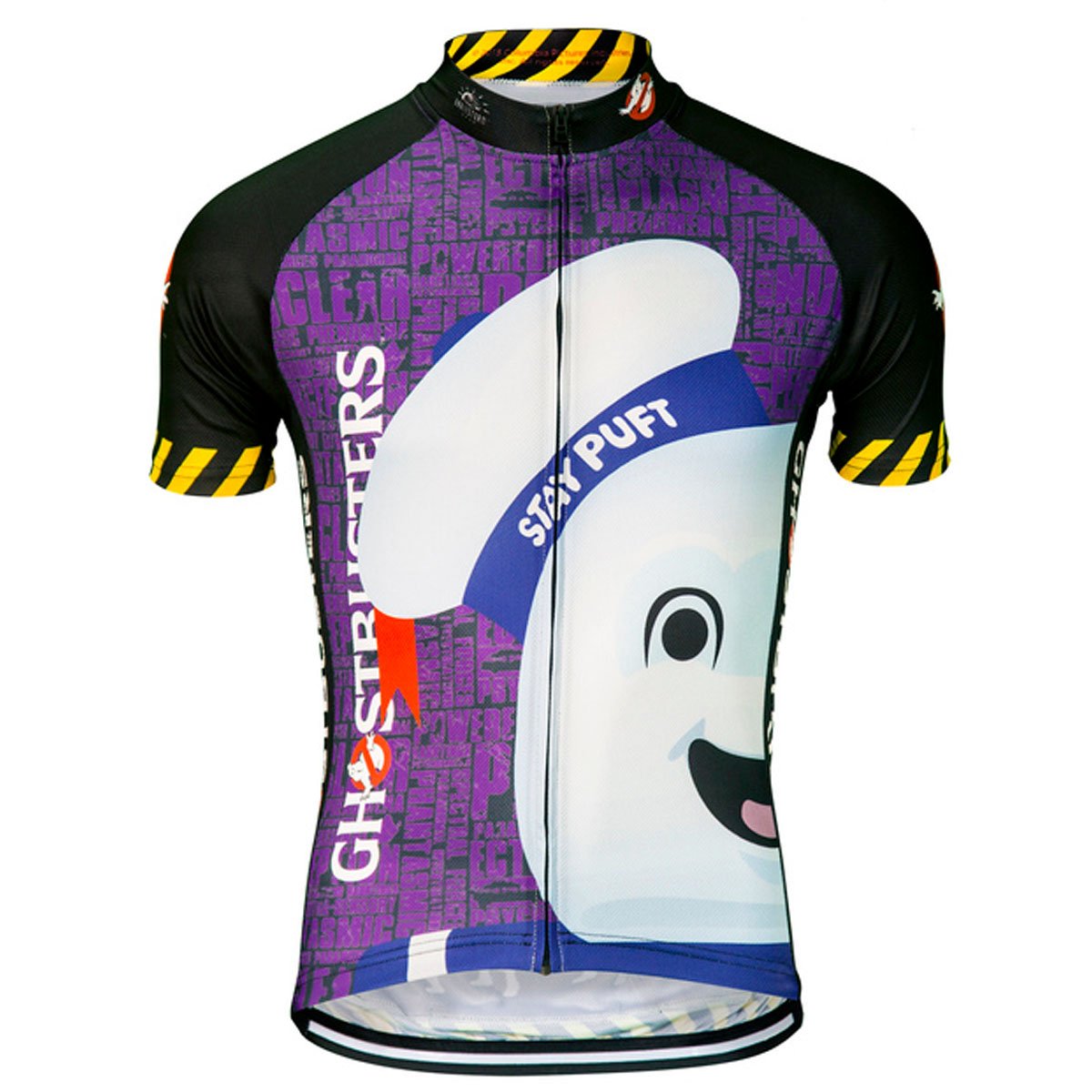 Men's Ghostbusters Stay Puft Cycling Jersey - Comfortable Bike Shirt for Halloween Cosplay & Cycling Enthusiasts - Perfect for Costume Parties, Comic Con & Road Biking