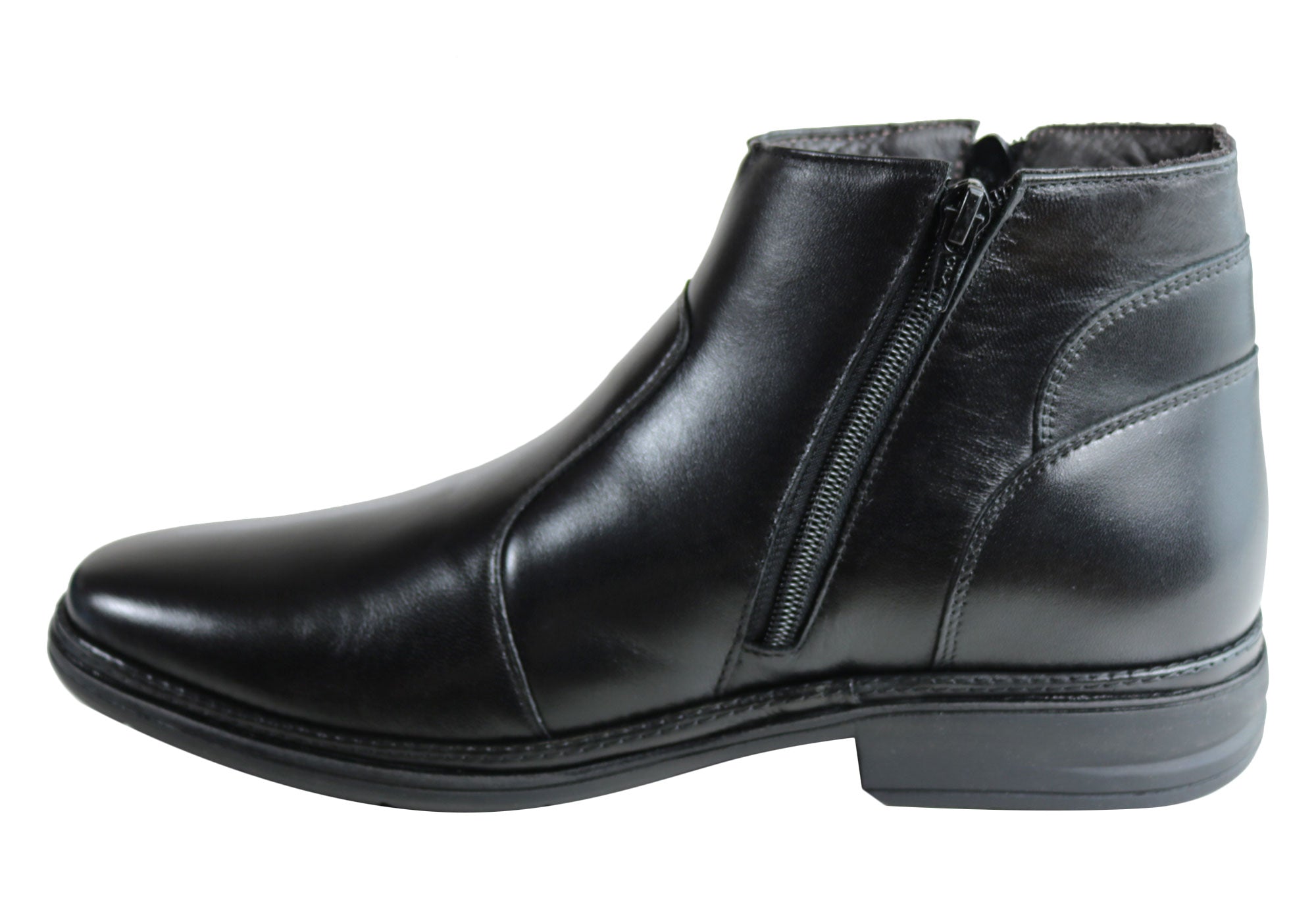Savelli Aston Men's Comfortable Leather Dress Boots - Handcrafted in Brazil - Perfect for Business, Office & Formal Occasions