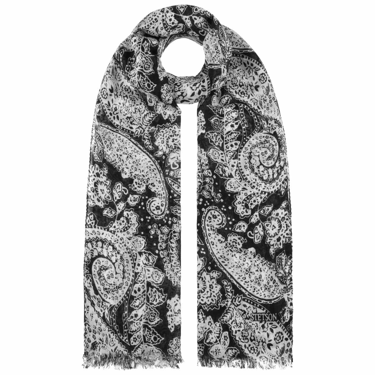 Stylish Paisley Summer Scarf by Stetson - Lightweight Fashion Accessory for Women, Beach Cover-Up, Outdoor Travel & Summer Outfits