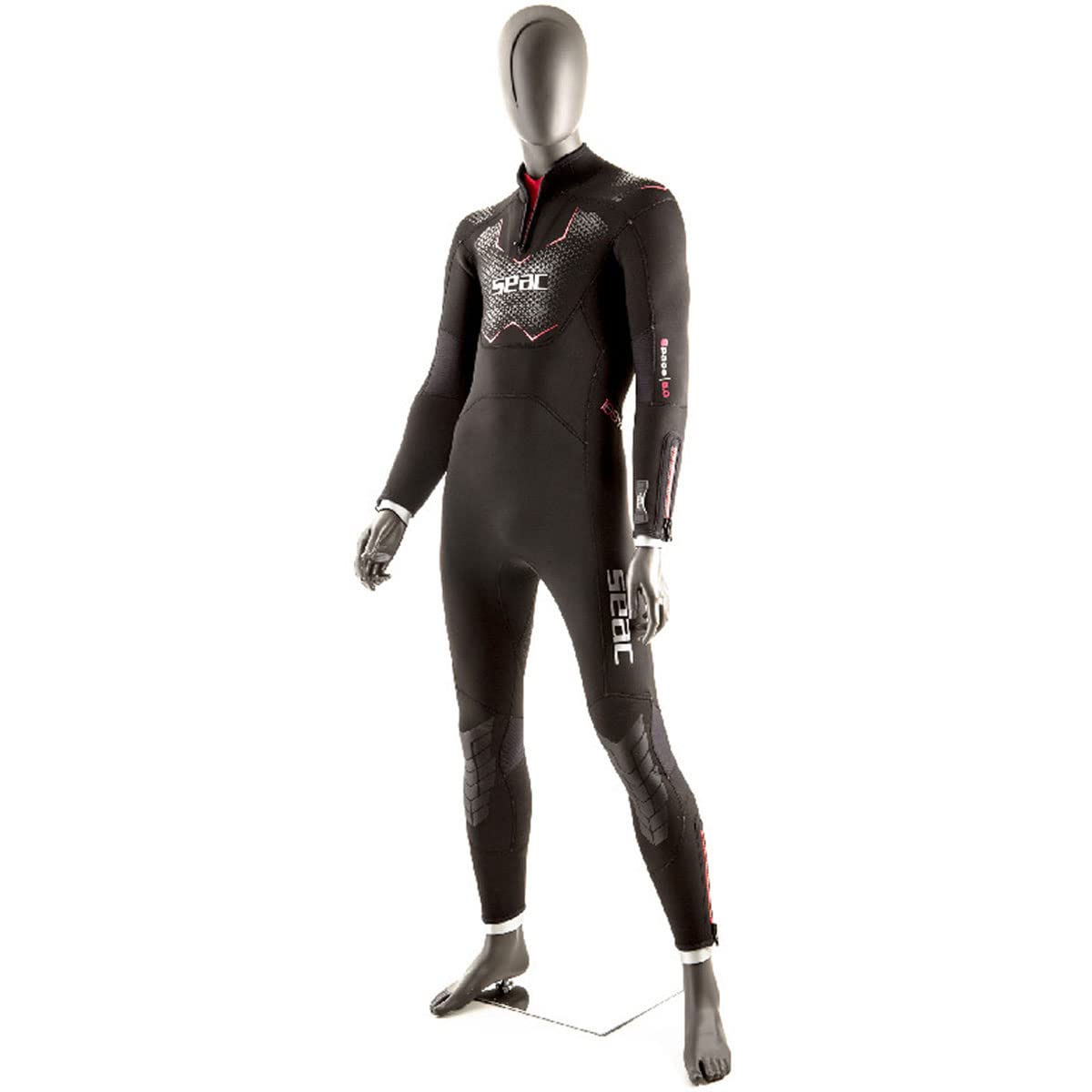 SEAC Space Man 5MM Neoprene Wetsuit for Scuba Diving, Snorkeling & Surfing - Men's Thermal Protection in Cold Water