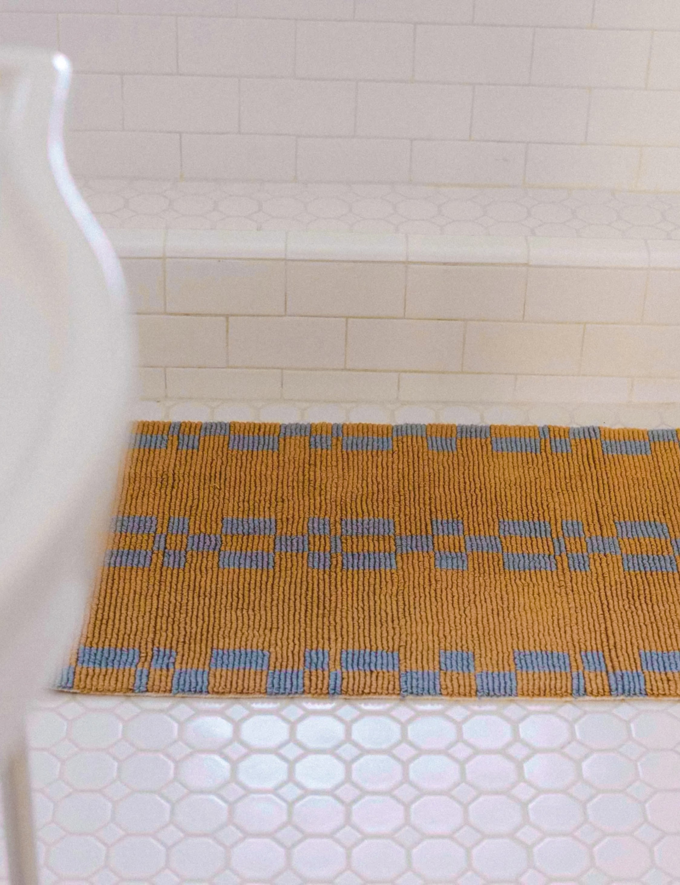 Alina Soft Plush Bath Mat by Morrow Goods - Super Absorbent Non-Slip Bathroom Rug for Shower, Tub & Vanity Area