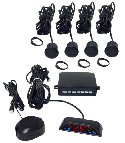 Accele Electronics BU500 - 4 Sensor Backup Camera System with HD Digital Display for Trucks & RVs | Easy Parking & Reversing Assistance