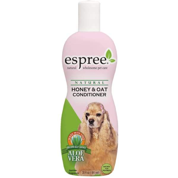 Espree Honey and Oatmeal Conditioner for Dogs - 20oz Natural Moisturizing & Detangling Pet Hair Care - Perfect for Bath Time & Grooming Sessions