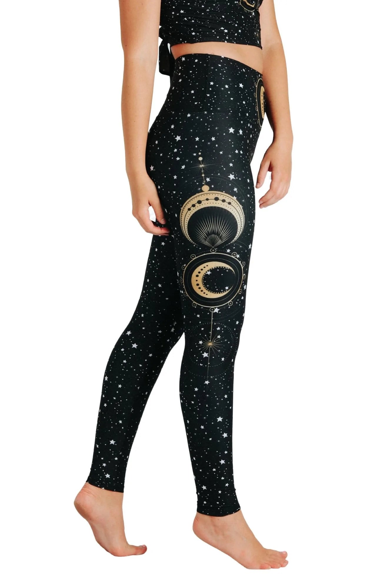 Fortune Teller Printed High-Waisted Yoga Pants for Women - Comfortable & Stretchy Workout Leggings for Yoga, Gym & Lounge Wear