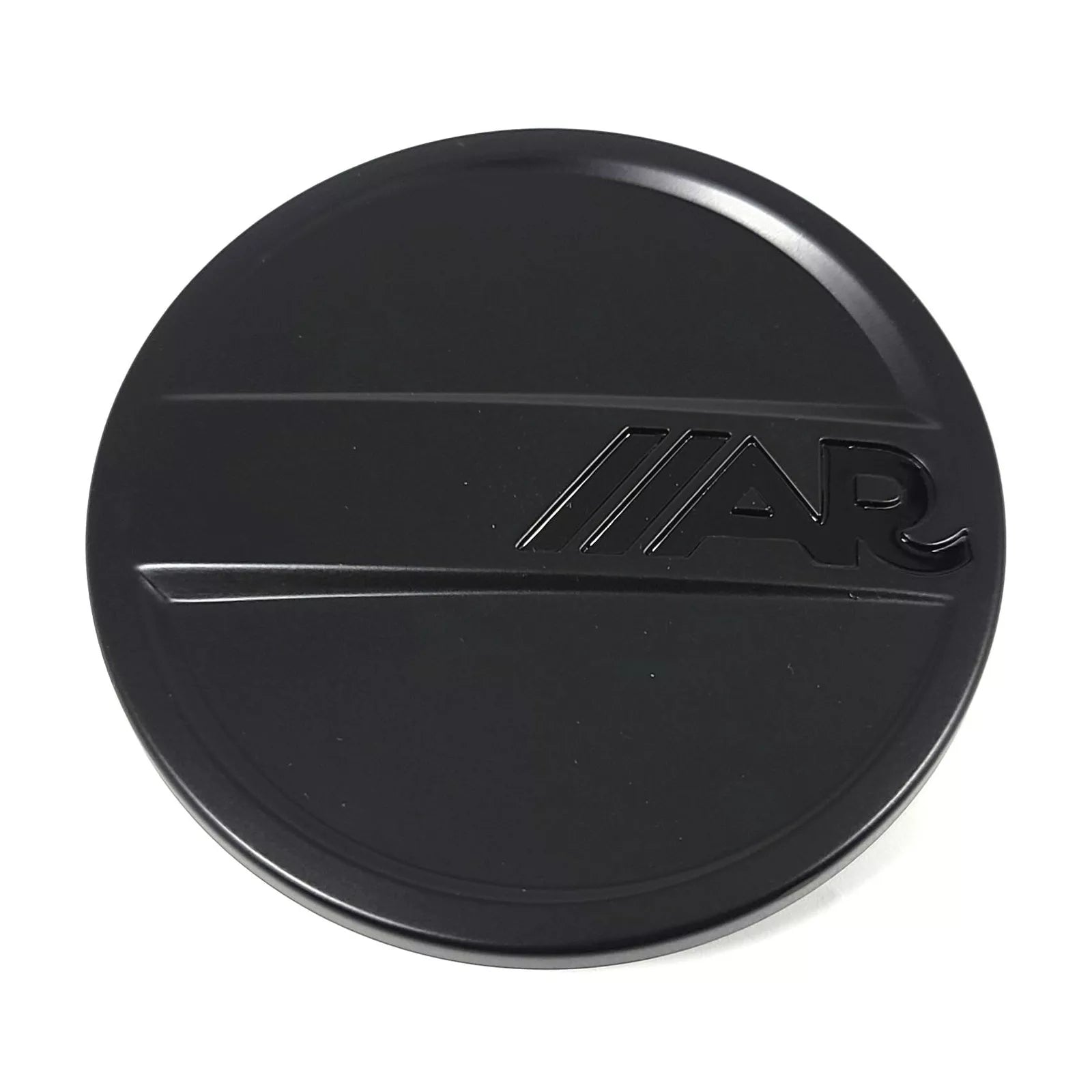 American Racing Satin Black Snap-In Wheel Center Cap with Gloss Black Logo - Premium Hub Cover for Cars, Trucks & SUVs - Perfect for Custom Wheels & Vehicle Upgrades