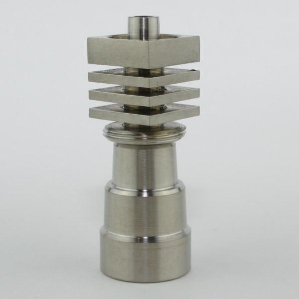 Premium Titanium Dab Nail - 14mm & 18mm Square Interchangeable for Bongs & Rig - Perfect for Concentrates, Wax & Oil - Durable & Heat Resistant for Smooth Dabbing Experience