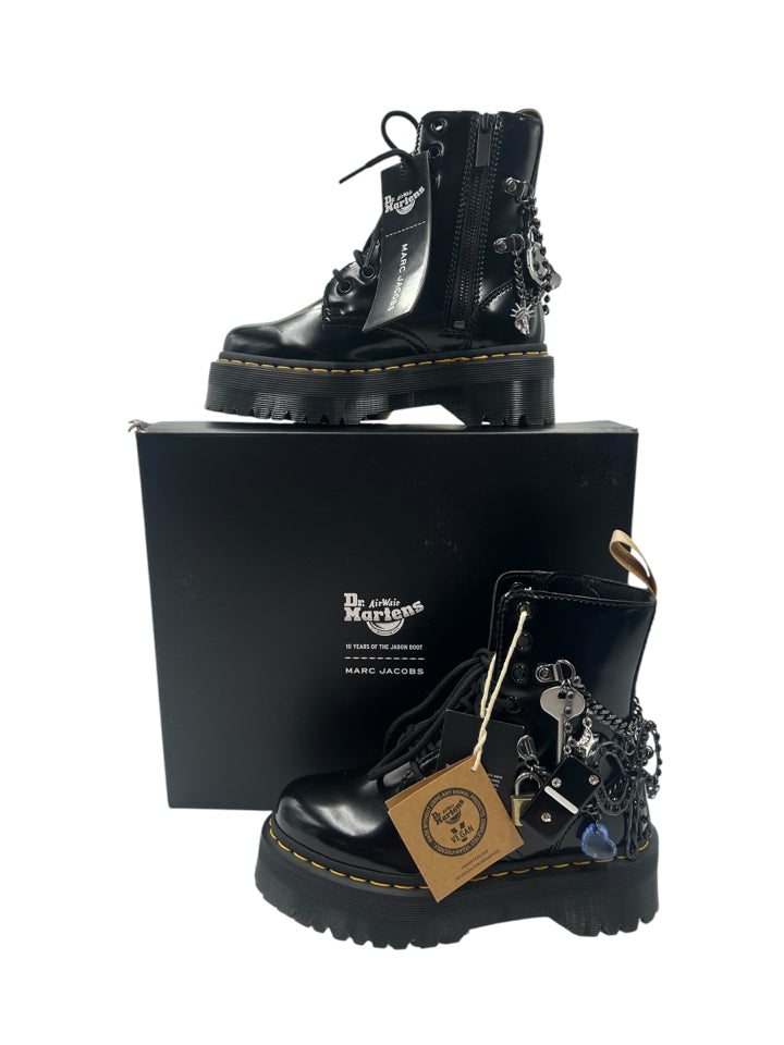 Dr. Martens x Marc Jacobs Vegan Jadon Charm Boots for Women - Size 5 | Punk Fashion, Vegan Leather, Platform Boots | Perfect for Streetwear & Alternative Outfits