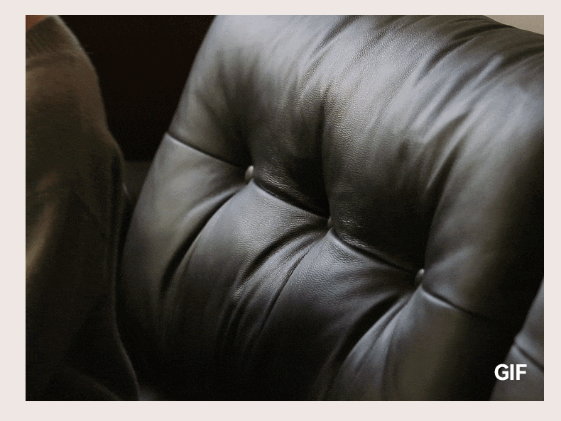 Premium Black Leather Straight Sofa - Modern Luxury Living Room Furniture for Home & Office Comfort