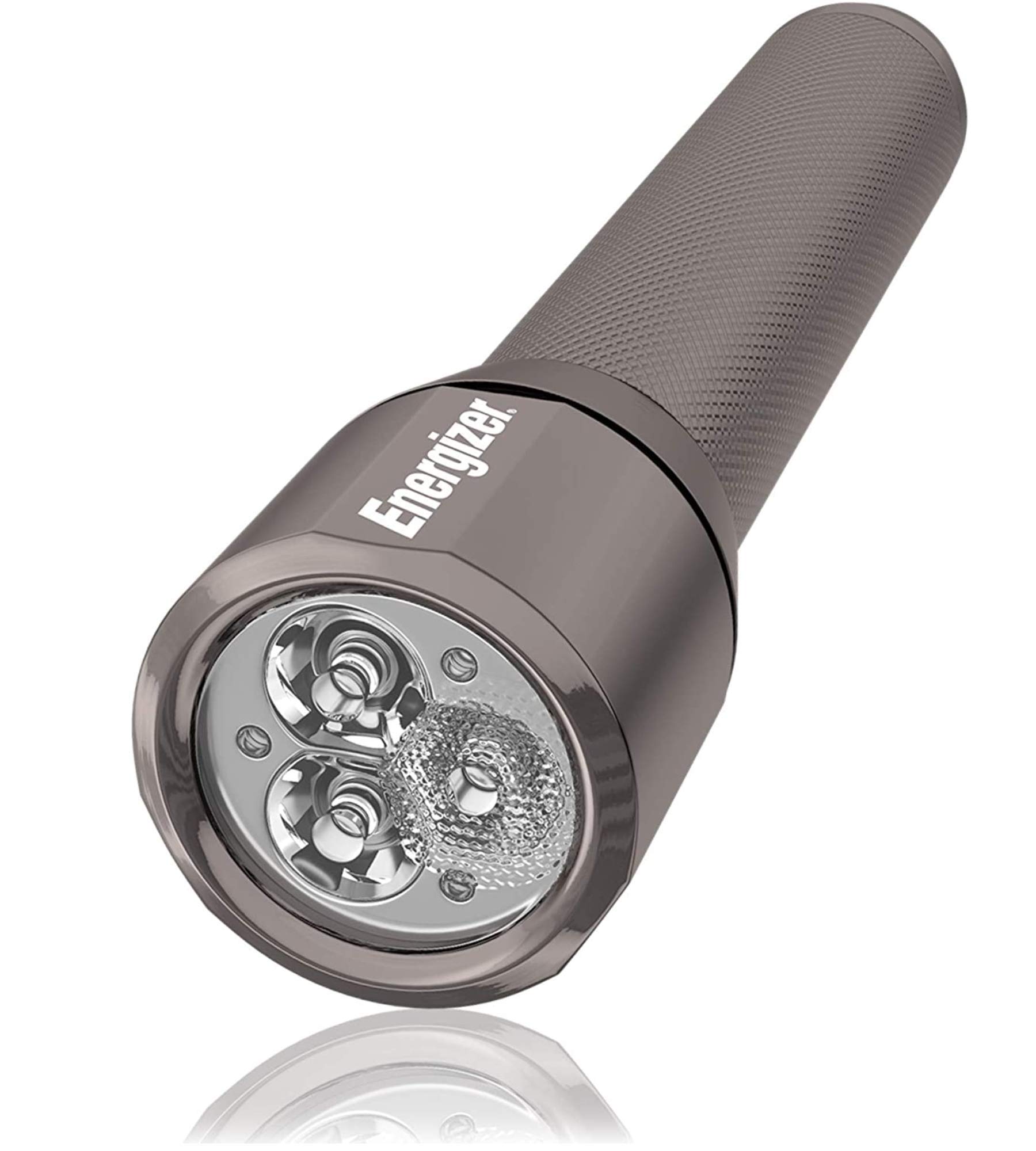 Energizer Advanced LED Tactical Flashlight - Super Bright 1000 Lumens, IPX4 Water Resistant, Aircraft-Grade Aluminum, USB Rechargeable & AA Battery Powered (Batteries Included) - Perfect for Camping, Hiking, Emergency Kits & Outdoor Adventures
