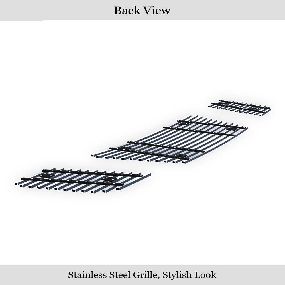APS Compatible with Nissan Titan 2008-2015 Main Upper Stainless Steel SS Chrome Billet Front Grill Grille Insert N66520A - Upgrade Your Truck's Style for Off-Road & Street Driving