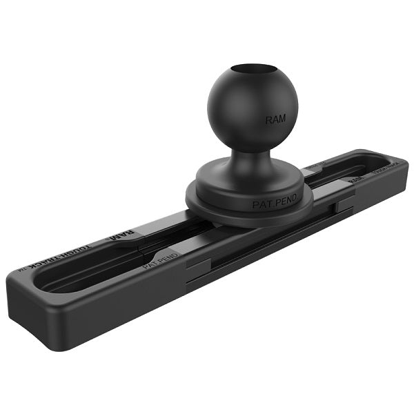 RAM® Tough Track EXA 3BU - 3-Piece Modular Aluminum Black Track System for Vehicle Mounting | Perfect for Dash Cams, GPS Devices & Mobile Electronics in Trucks, SUVs & RVs