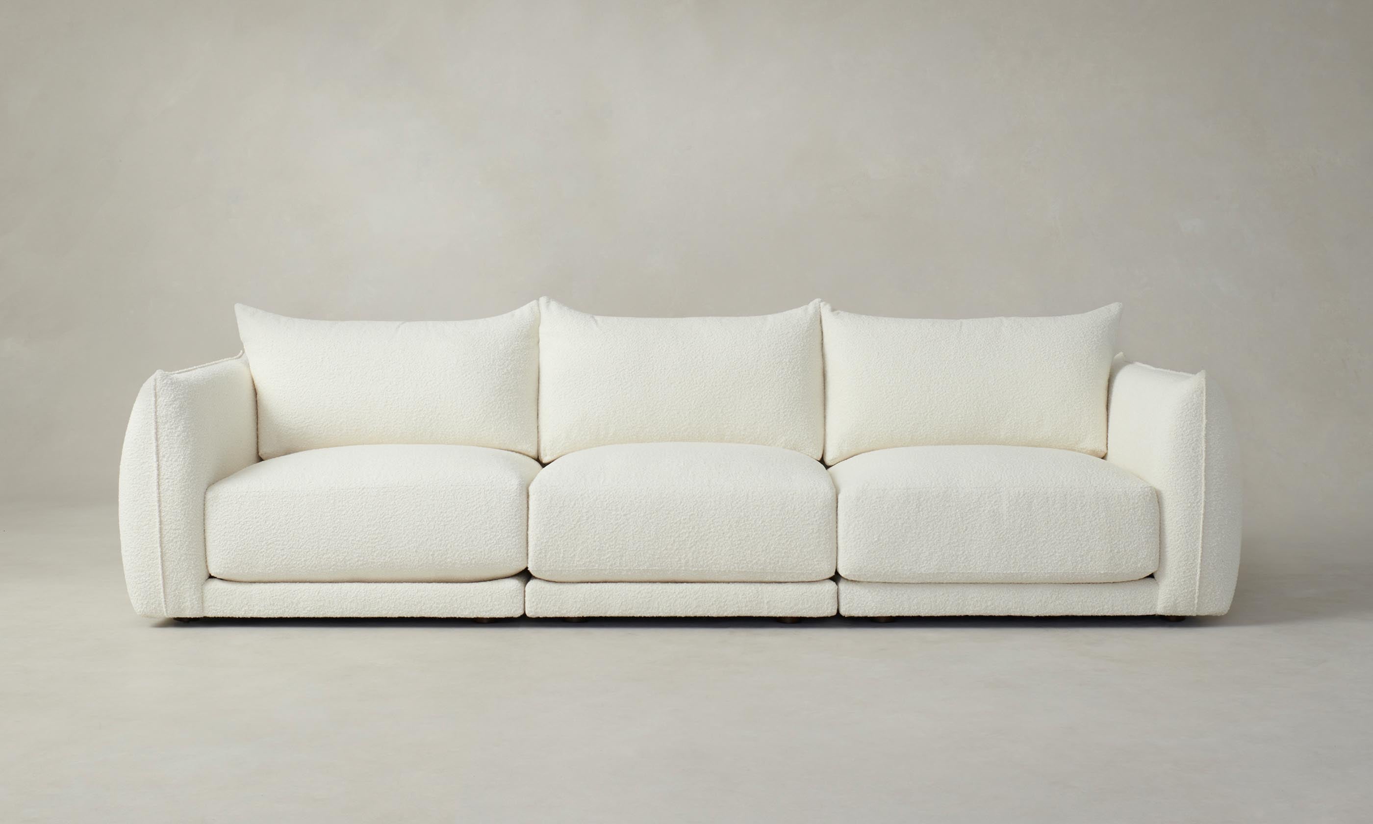 Luxury Italian Bouclé White Modular Sectional Sofa - The Jones Collection | Perfect for Modern Living Rooms & Open-Concept Spaces