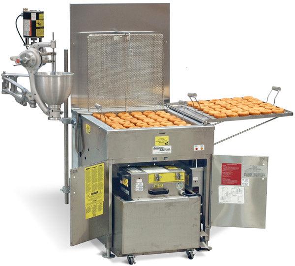 Belshaw 724CG 119 Lb. Adamatic Gas/Electric Heated Donut Fryer 120V - Commercial Donut Maker for Bakeries, Cafes & Restaurants