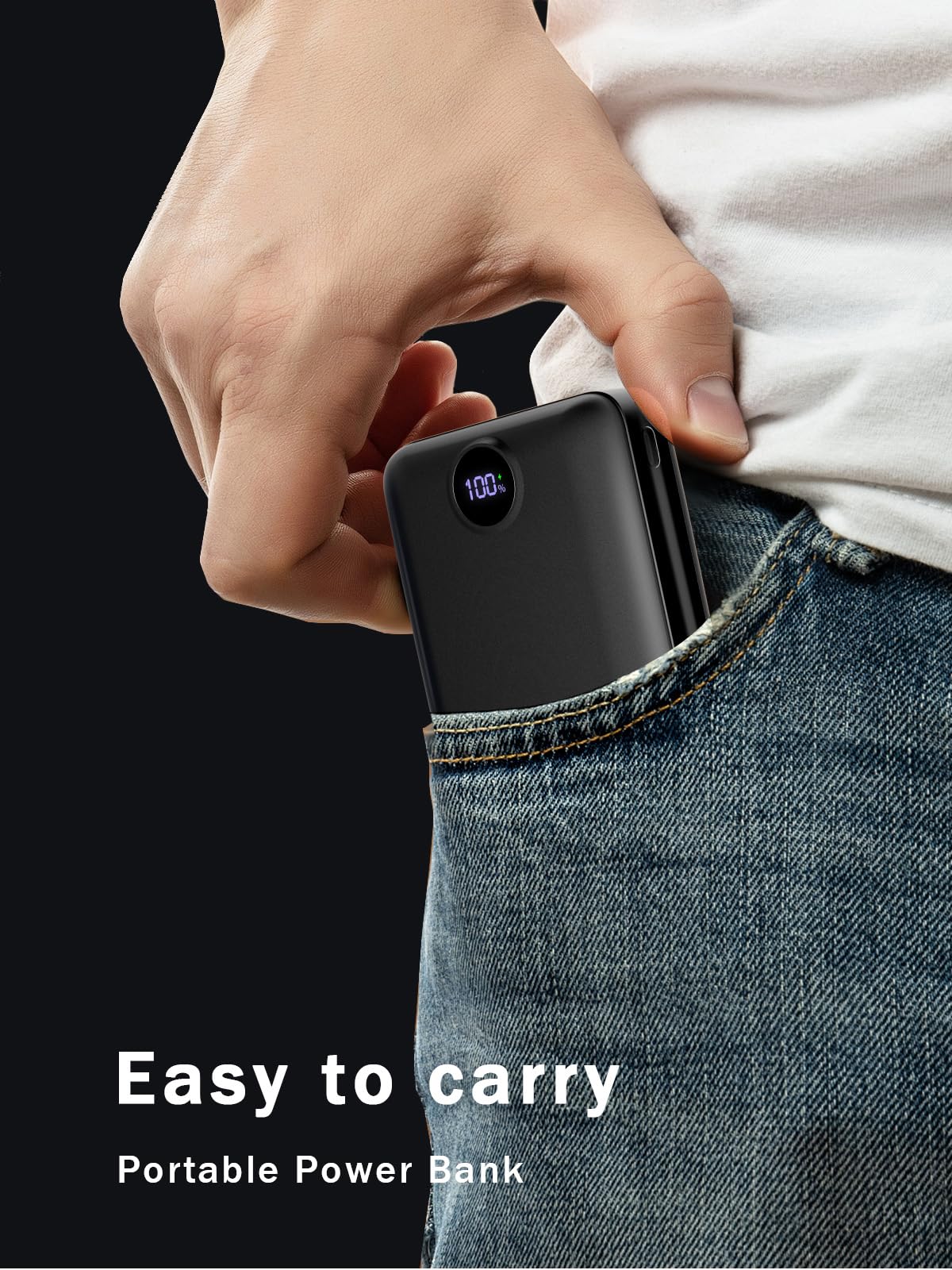 **50000mAh 22.5W Fast Charging Power Bank - USB C Portable Charger with 3 Outputs & 2 Inputs, LED Display - High Capacity External Battery for iPhone, Samsung, iPad (Perfect for Travel, Camping, and Emergency Backup)**