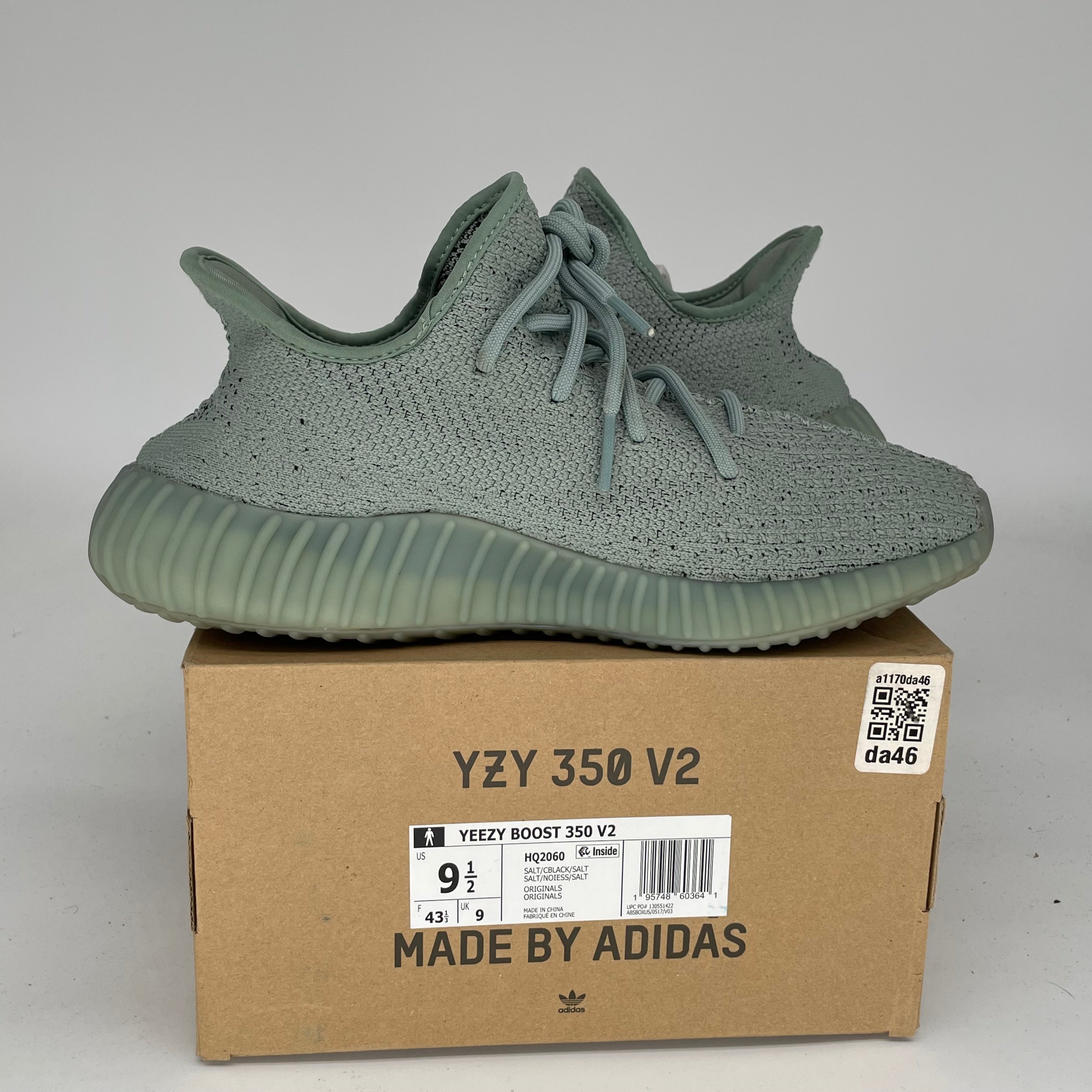 Adidas Yeezy Boost 350 V2 Salt - Men's Running Shoes Size 9.5 (HQ2060) | Comfortable Sneakers for Gym, Jogging & Casual Wear