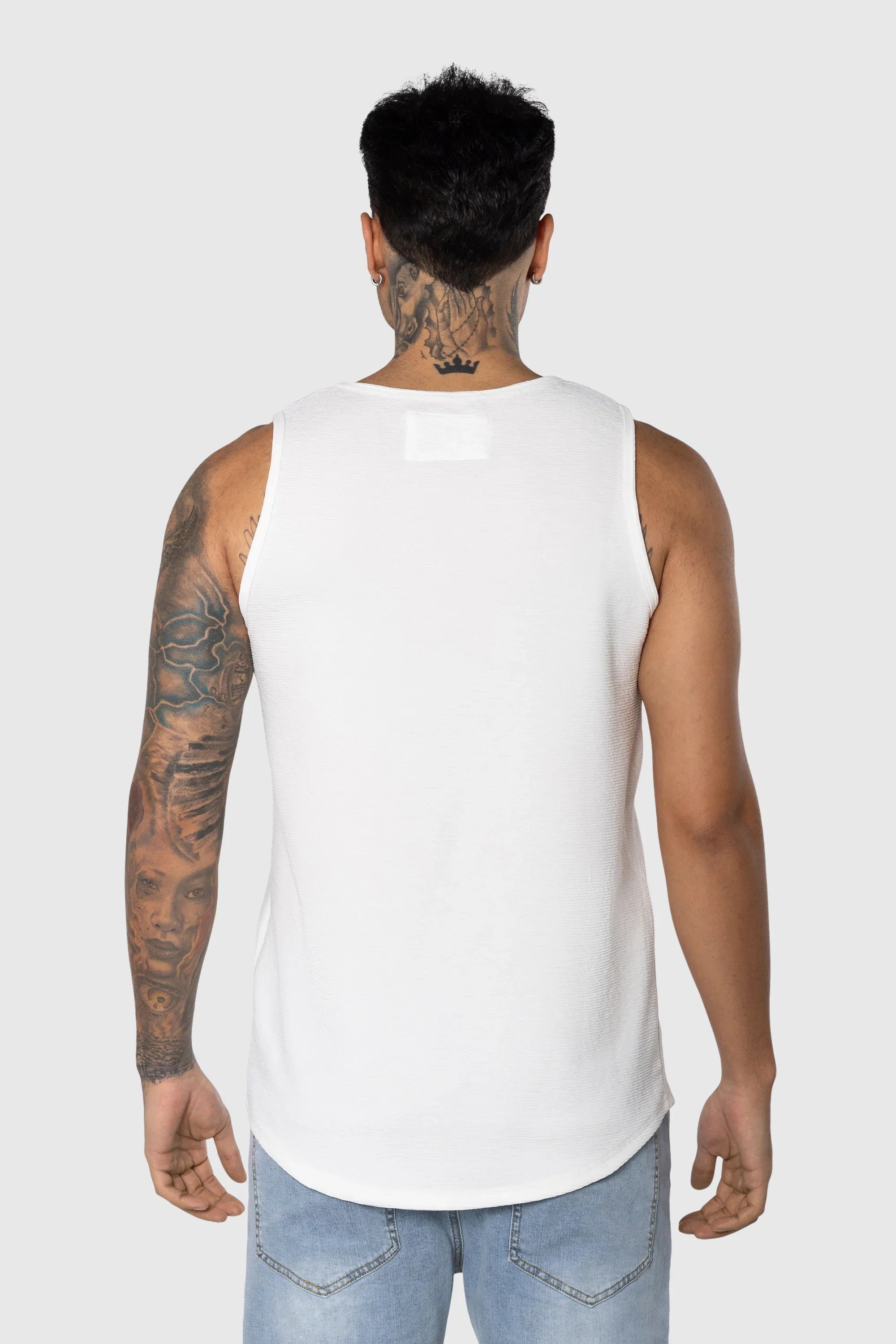 Textured Tank Top for Women - Stylish Sky Blue Casual Shirt - Perfect for Summer Outfits, Beach Wear & Layering