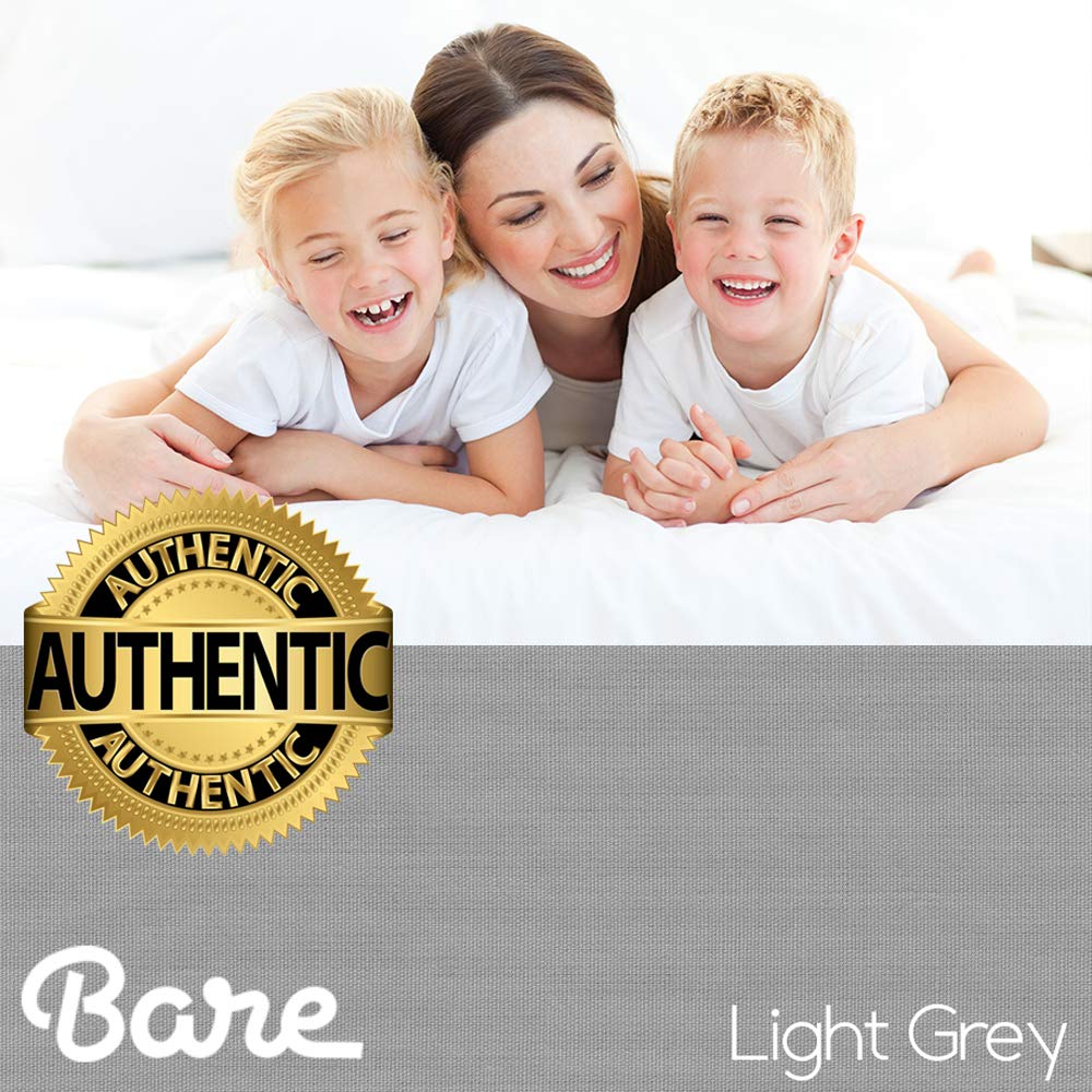 Bare Home Queen Comforter Set with Sheet Set & Bed Skirt - Ultra Soft Brushed Microfiber Bedding Collection (Red Comforter, Light Grey Sheets, Red Bed Skirt) for Cozy Bedroom Decor & Guest Room Setup