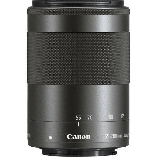 Canon EF-M 55-200mm f/4.5-6.3 IS STM Telephoto Zoom Lens (Black) - Perfect for Travel, Wildlife & Portrait Photography