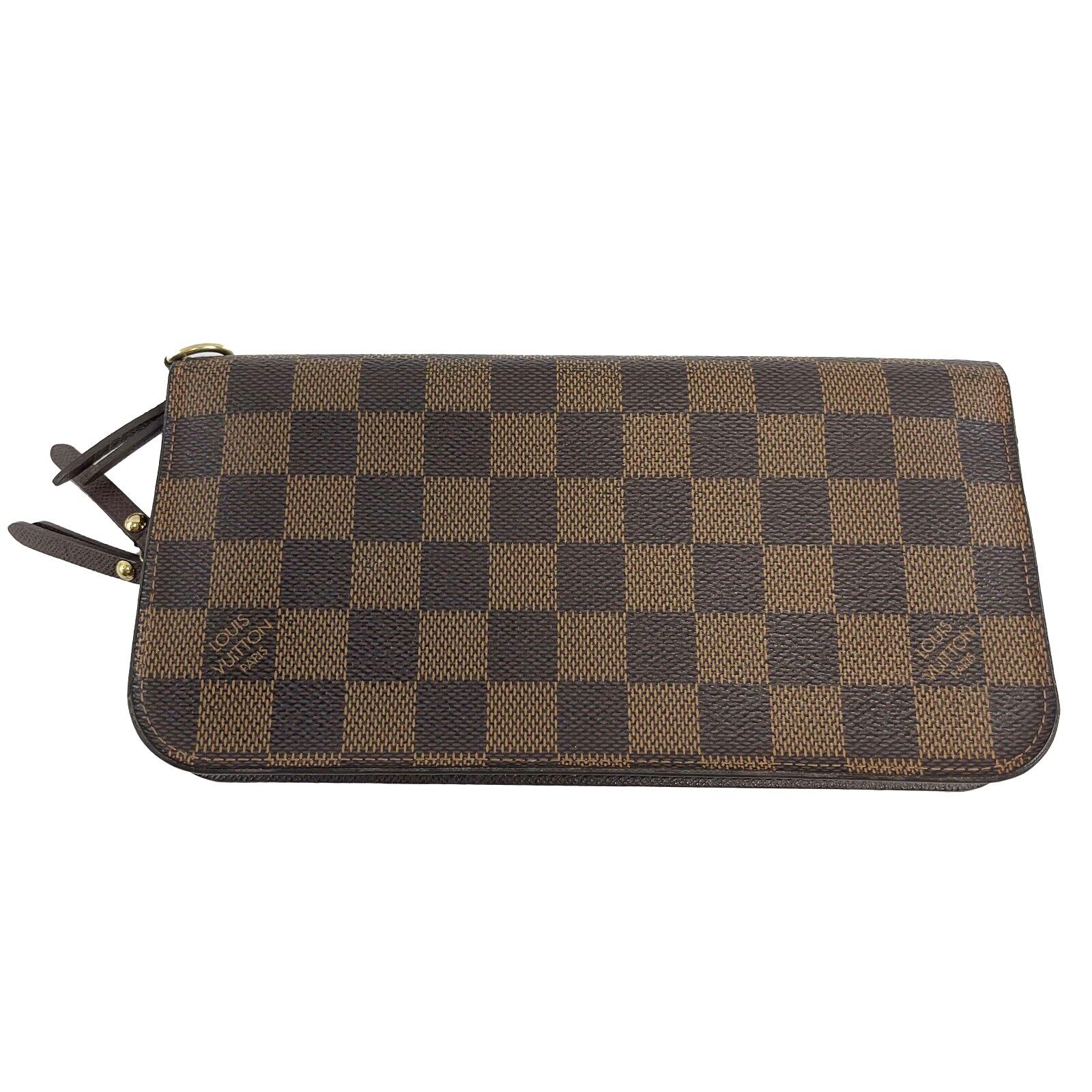 Louis Vuitton Insolite Wallet in Damier Ebene Brown - Genuine Leather Women's Wallet with Multiple Card Slots - Perfect for Everyday Use, Travel & Gift Giving