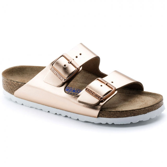 Arizona Soft Footbed Natural Leather Sandals for Women - Narrow Fit | Comfortable & Stylish for Beach, Travel & Everyday Wear