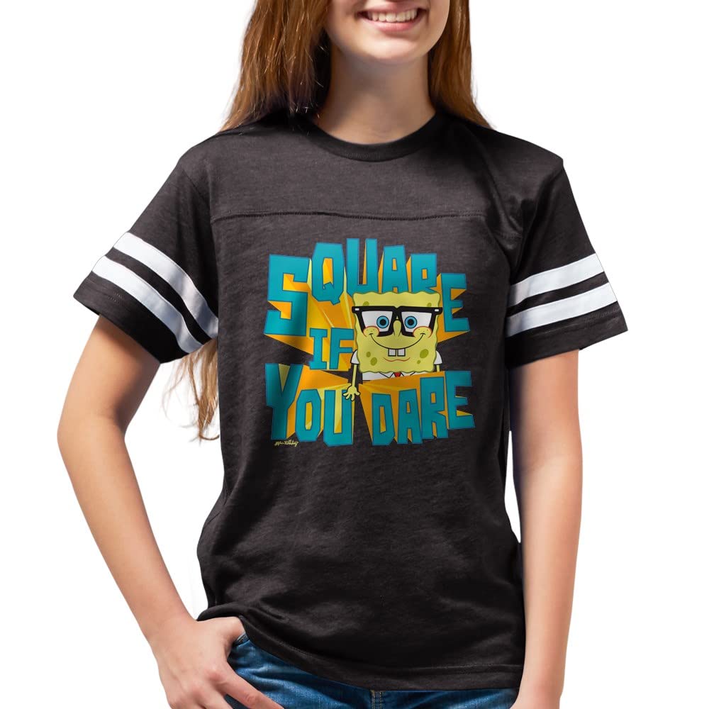 SpongeBob SquarePants Kids Football Jersey - Cartoon Character Sports Shirt for Boys & Girls - Perfect for Game Day, Birthday Parties & Fan Gifts