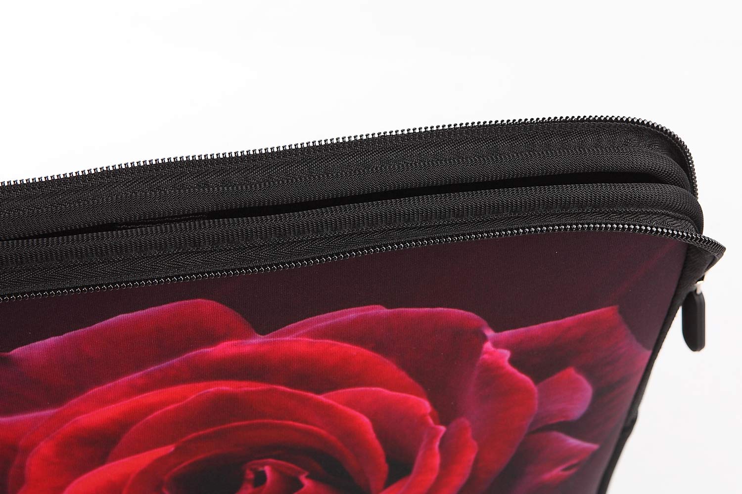 15-15.6 Inch Neoprene Laptop Sleeve Case with Handle - Compatible with MacBook Pro, MacBook Air, HP, Dell, Lenovo, ThinkPad, Asus, Acer - Rose Red - Perfect for Work, School & Travel Protection
