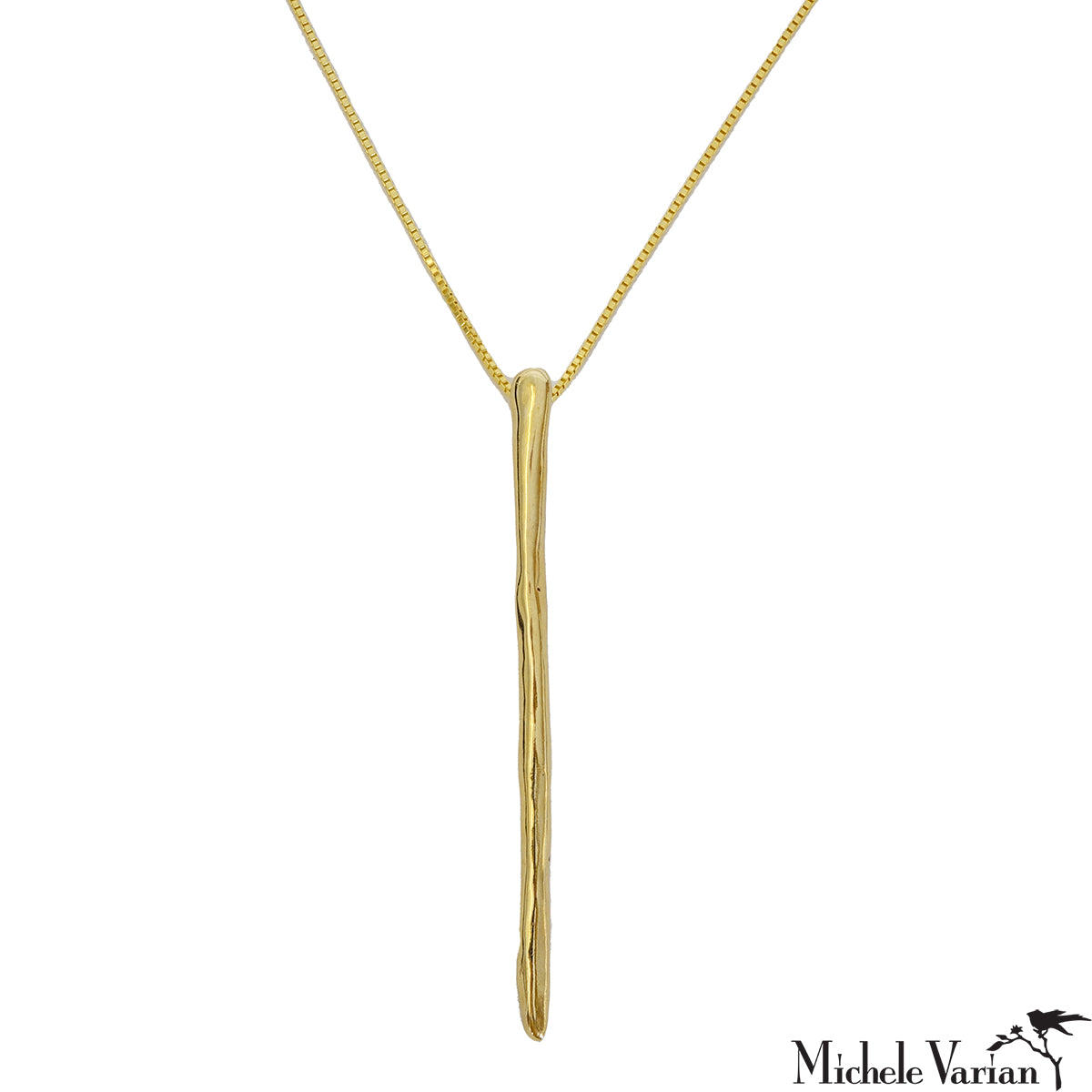 Elegant Brass Bacchetta Necklace for Women | Italian Style Handmade Jewelry | Perfect for Weddings, Parties & Everyday Wear