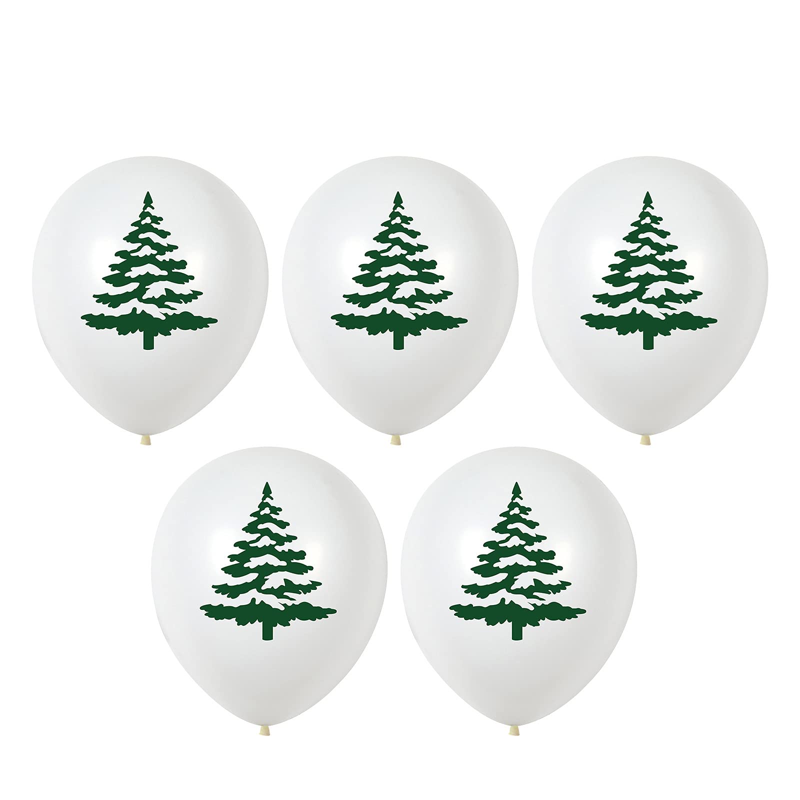 UOCUFY Christmas Balloons Decorations - Printed Santa & Tree Latex Balloons for Holiday Party, Home Decor, Xmas Tree & Event Stand (Set of 1, One Size) - Perfect for Christmas Parties, Home Decorations & Festive Celebrations