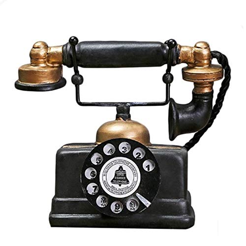 Vintage Retro Rotary Dial Telephone Model - Antique Desktop Decor, Home Office Decoration, Unique Gift for Collectors (Perfect for Vintage-Themed Parties, Home Theater Decor & Nostalgic Display)