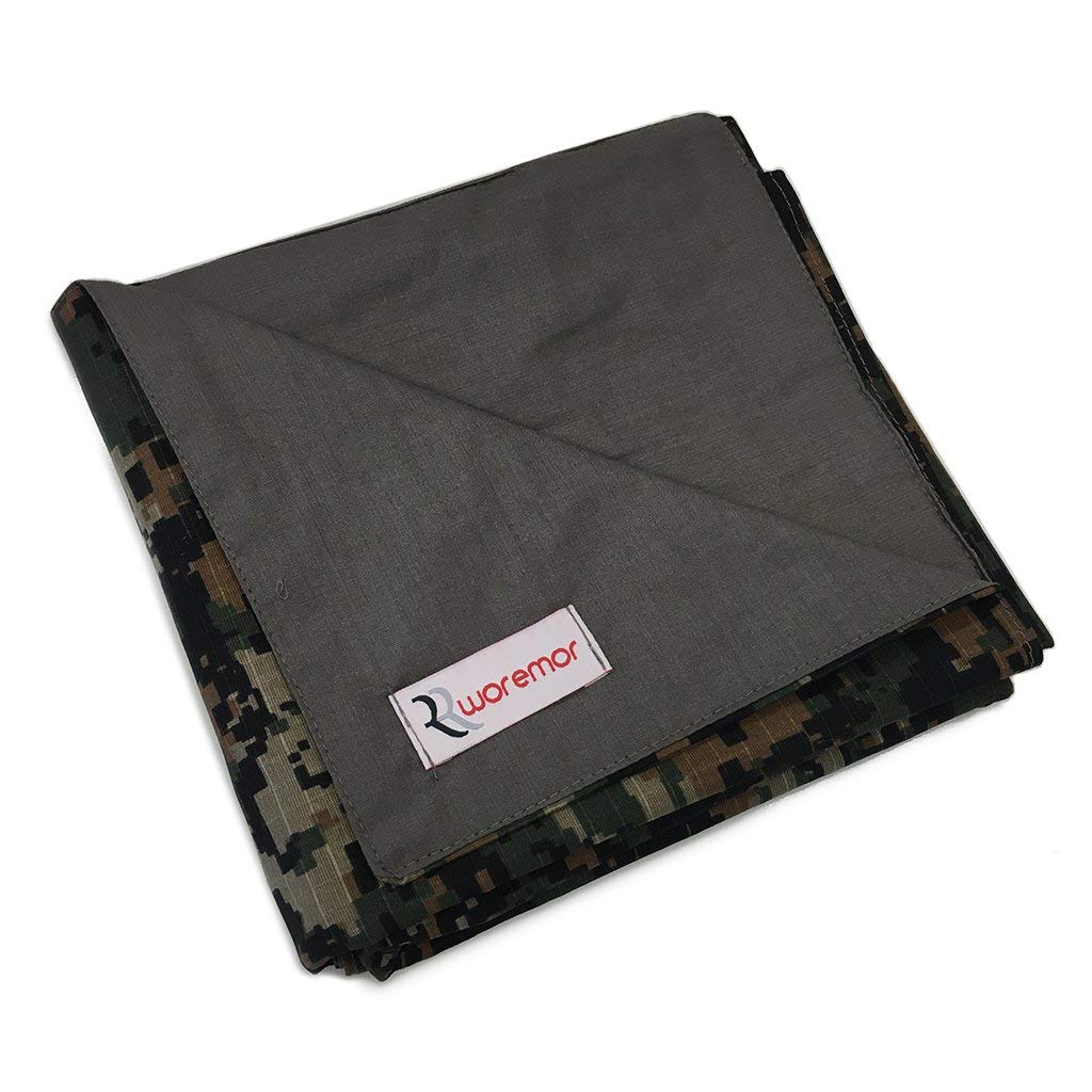 EMF Protection Lap Blanket - Large Army Camo Shield Against RF/EMF Radiation from 5G, Cell Towers, Smart Meters & Electronics | Perfect for Home, Office & Travel Use