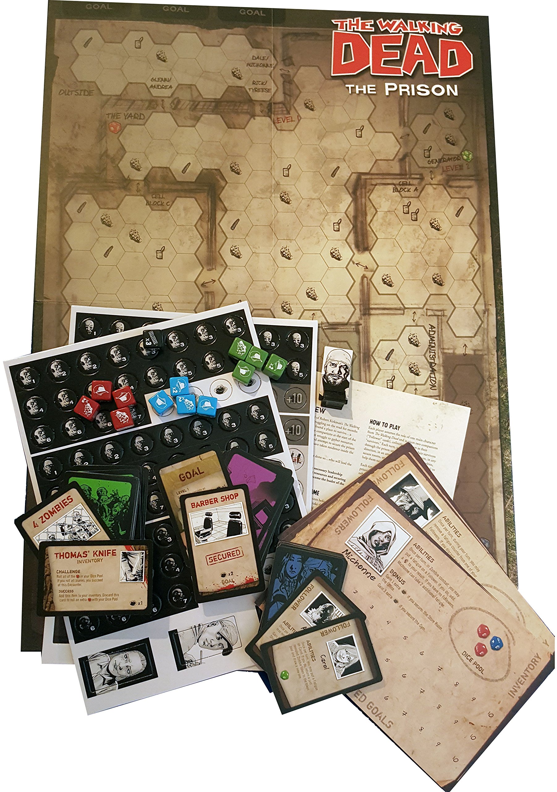 The Walking Dead: The Prison Board Game - Survival Strategy Game for Adults & Teens - Perfect for Game Nights & Zombie Apocalypse Fans