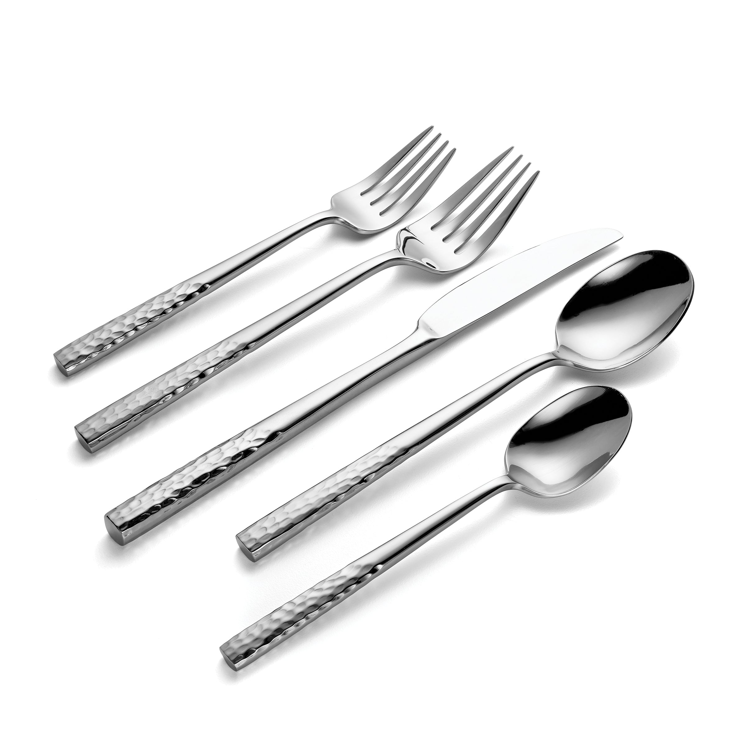20-Piece Mezze Flatware Set - Stainless Steel Silverware Cutlery Set for 4 - Perfect for Dining, Parties, and Everyday Use