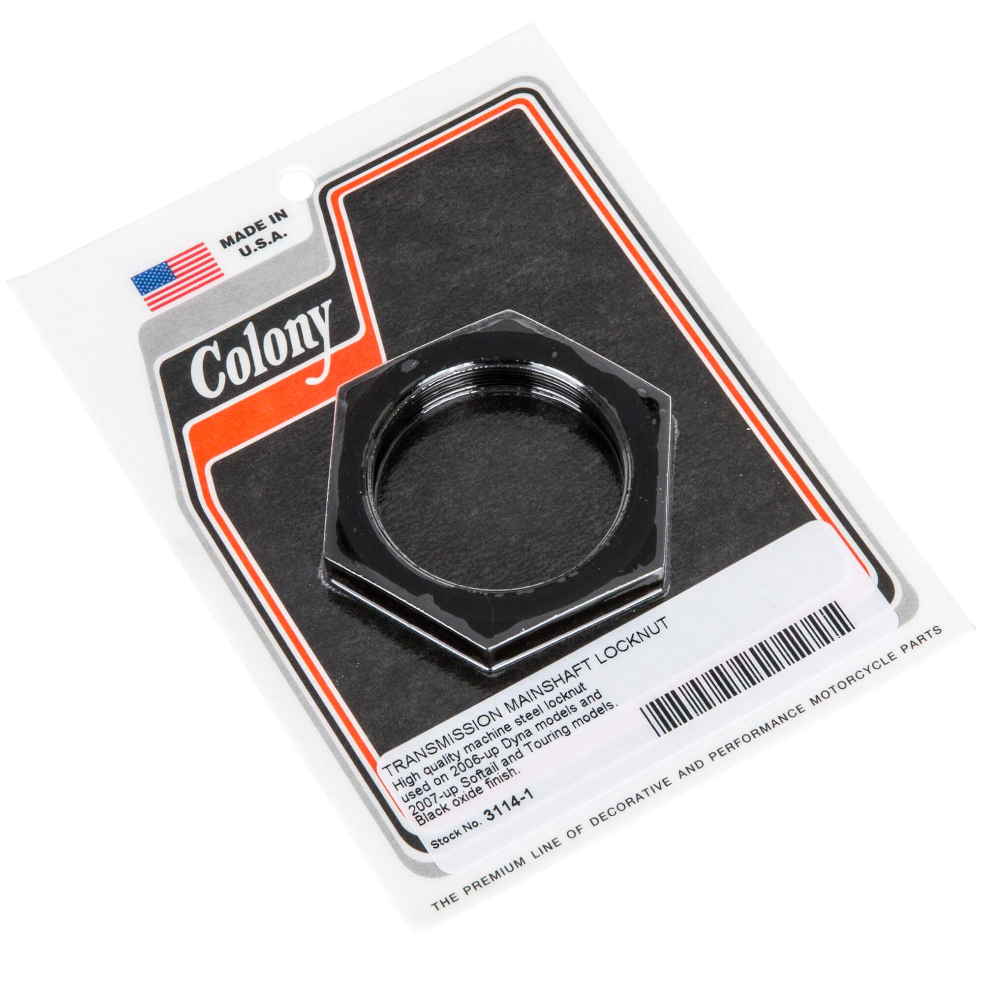 2006-2023 Harley Davidson Dyna, Softail & Touring Transmission Mainshaft Locknut #3114 - OEM Replacement Part for Smooth Gear Shifting & Transmission Repair