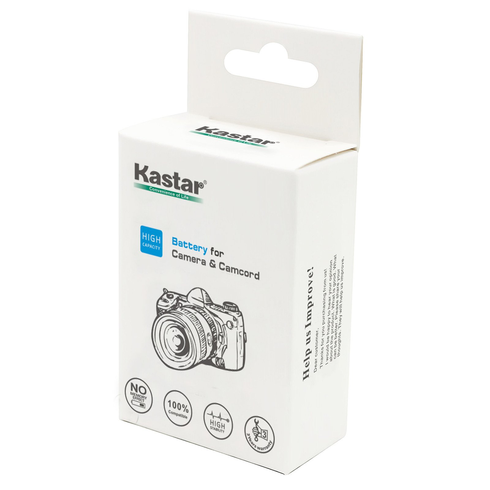 Kastar D-Li109 Replacement Battery for Pentax D-Li109 & DLI109 - Compatible with Pentax K-R, K-30, K-50, K-70, K-500, K-S1, K-S2, KP Digital Cameras - Perfect for Travel, Photography & Professional Shoots