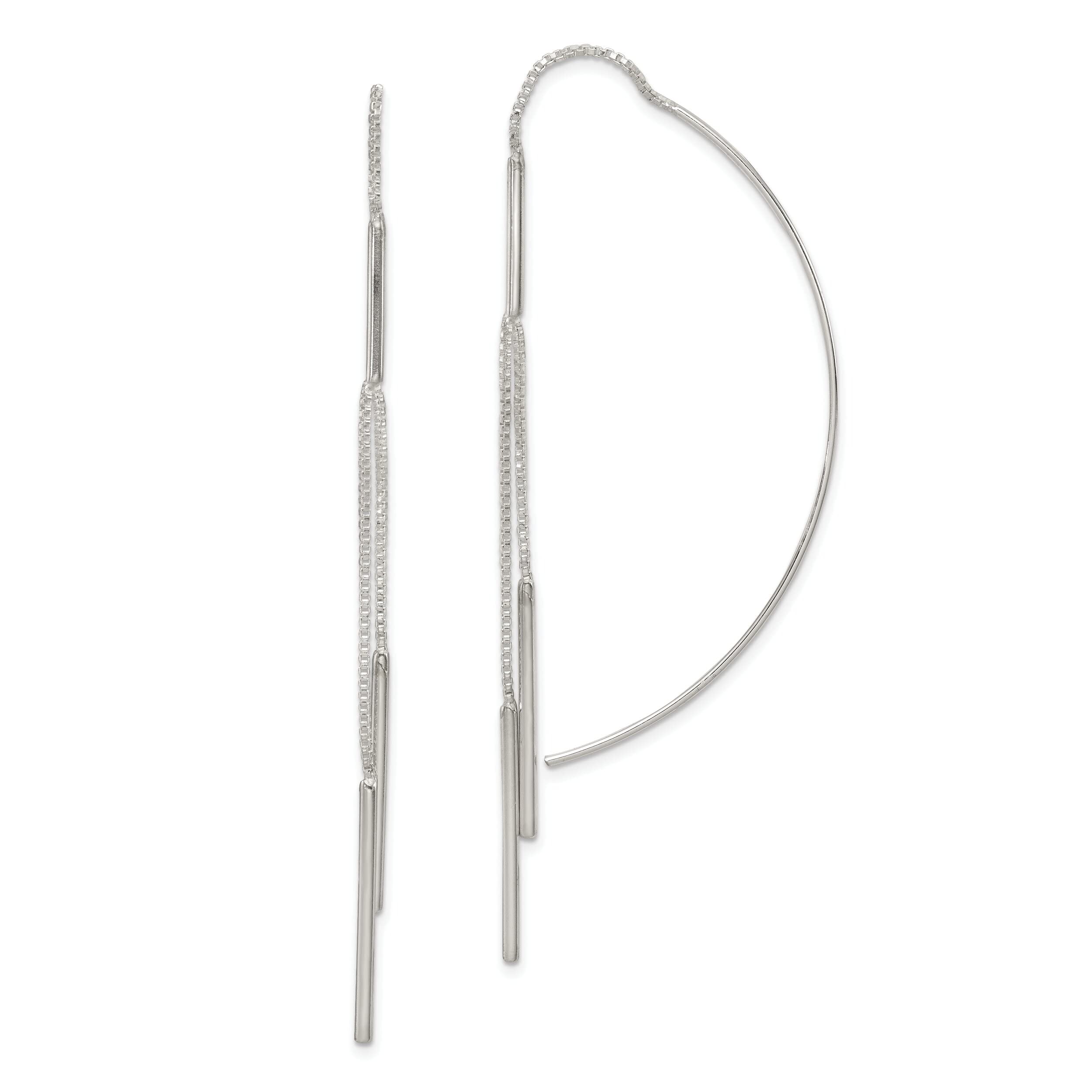 925 Sterling Silver Threader Drop Earrings for Women - Elegant Dangle Jewelry for Parties, Weddings & Everyday Wear