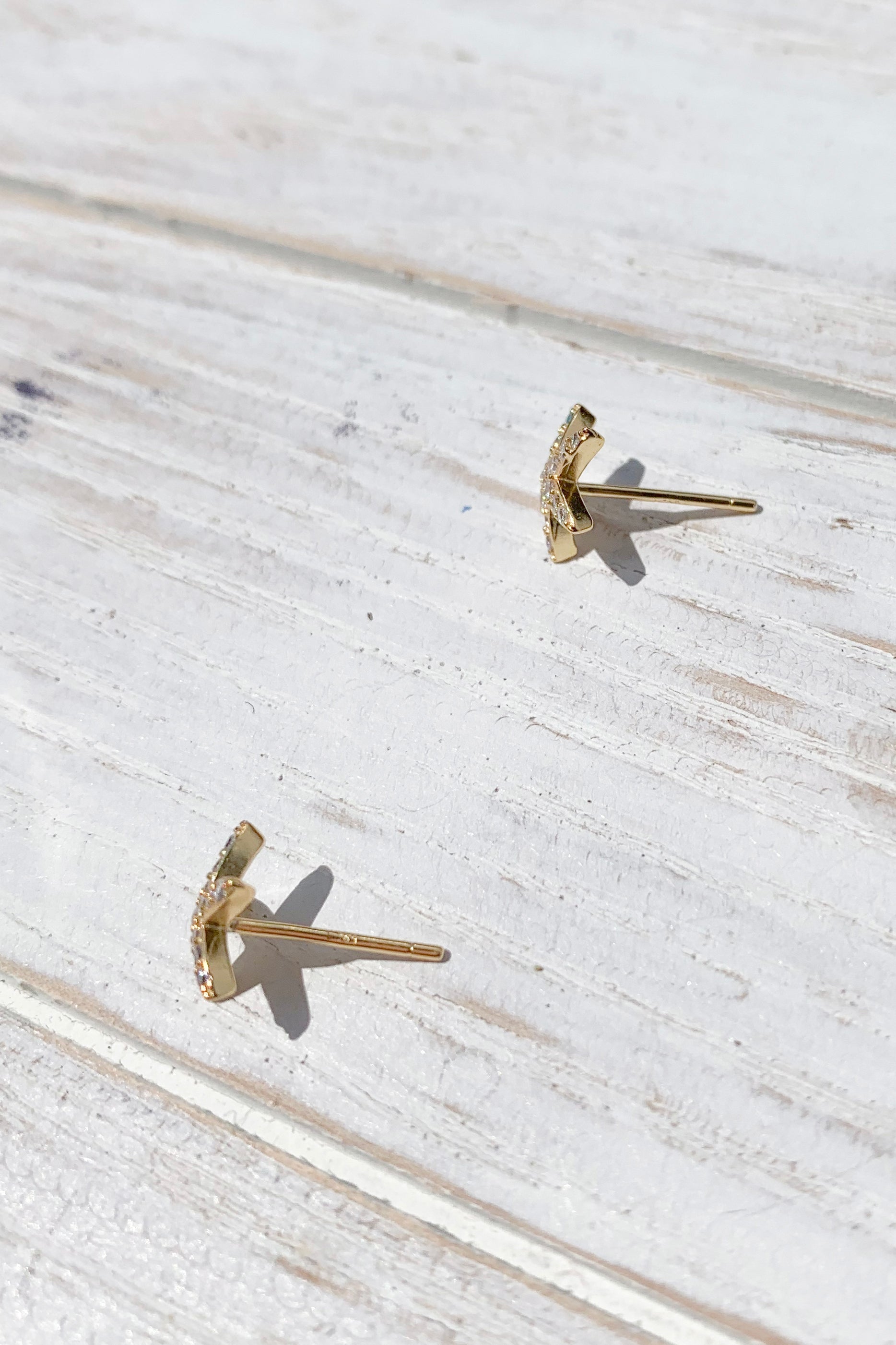 14K Gold Plated & Sterling Silver Tiny Gold Star Stud Earrings for Women - Perfect Bridal Party Gifts, Everyday Wear & Special Occasions