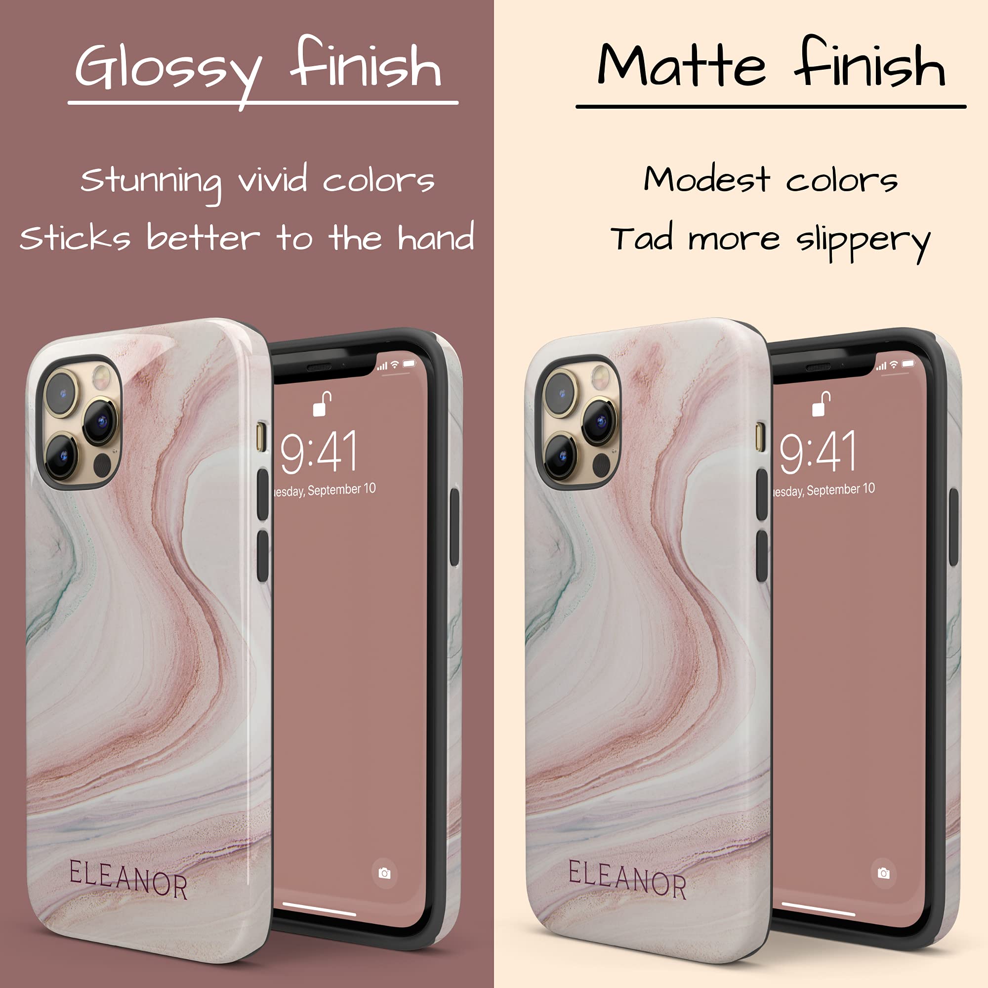 Personalized Nude Marble Stone Phone Case - Custom Name Engraved - Compatible with iPhone 16 Plus, 15 Pro Max, 14, 13 Mini, 12, 11, X/XS Max, XR, 7/8 - Stylish Protection for Everyday Use & Special Occasions