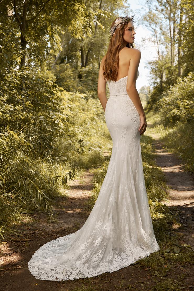 Calla Blanche LP2208 Rumi Wedding Gown - Elegant Lace Bridal Dress for Beach, Church & Formal Ceremonies