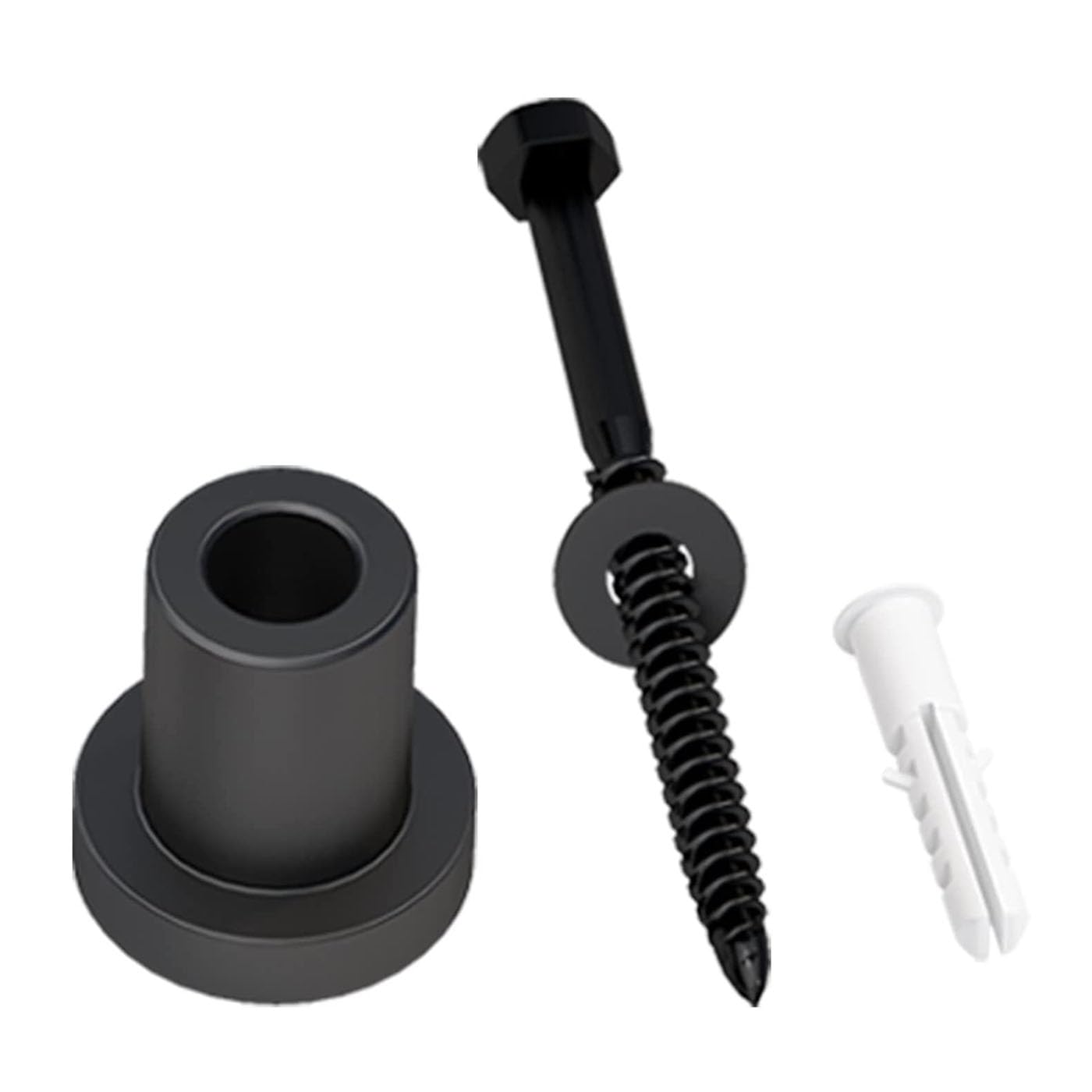 4 Pcs Sliding Barn Door Wall Spacer Kit - Carbon Steel Replacement with Screws for Sliding Barn Door Hardware - 30mmx35mm Metal Track Connector - Perfect for Home, Office and Barn Door Installation